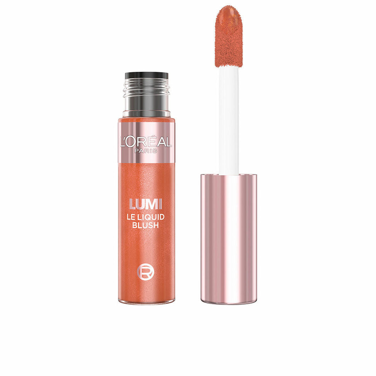 Set de Maquillage L'Oreal LUMI Liquid Blush - Unisexe, texture liquide, orange, 11 ml.