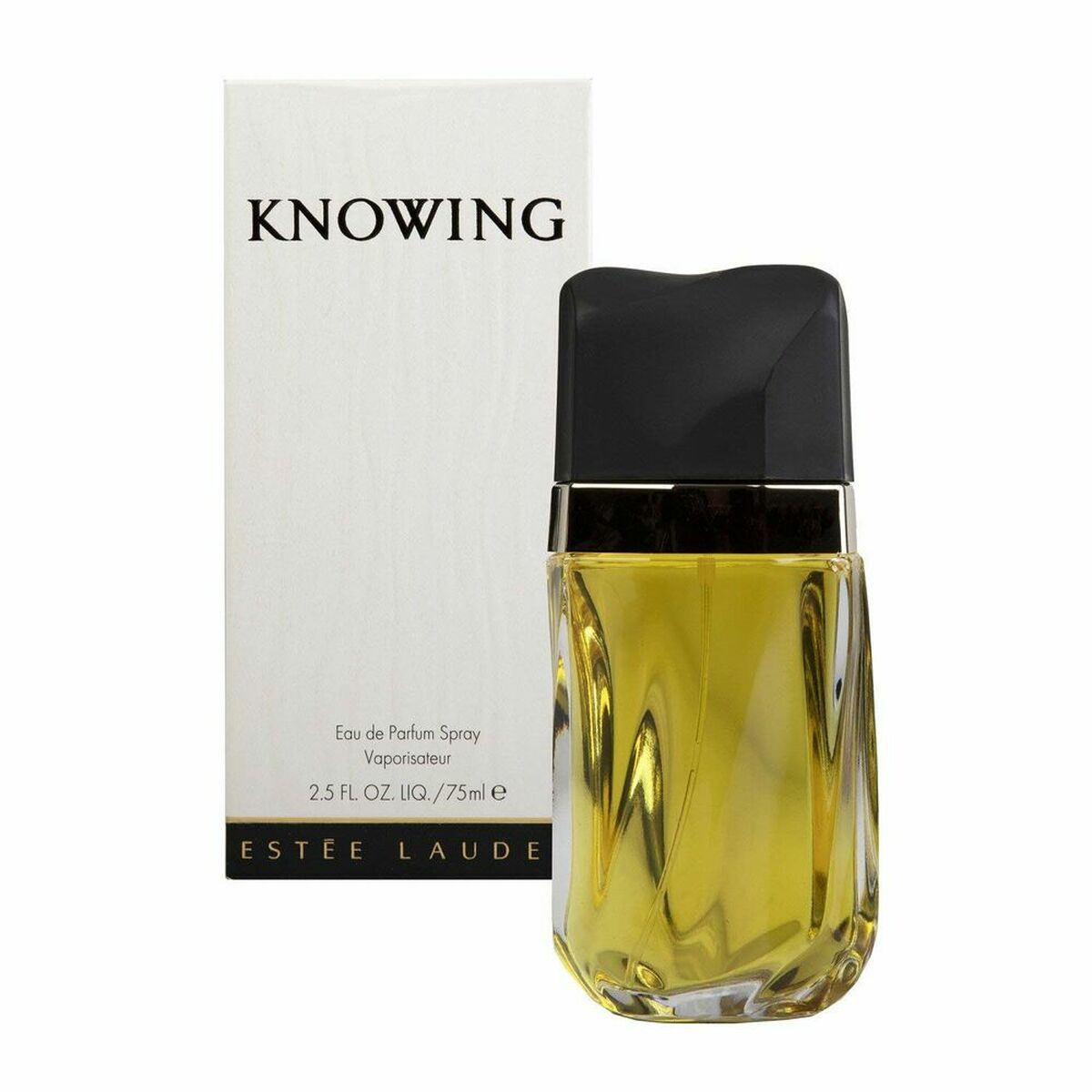 Parfum Homme Estee Lauder Knowing EDP 75 ml en flacon avec boîte, fragrance authentique et élégante.