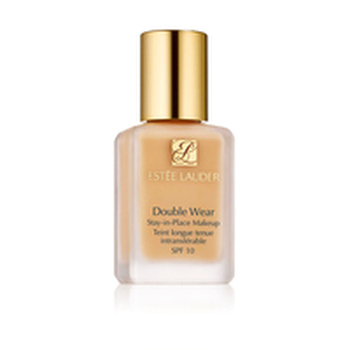 Base de maquillage liquide Estee Lauder Double Wear Stay-in-Place 30ml SPF 10 en flacon avec capuchon doré.