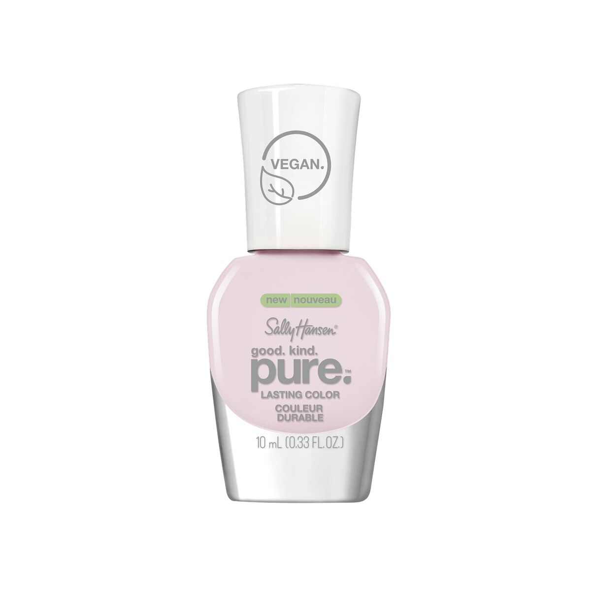 Sally Hansen Good.Kind.Pure vernis à ongles 190-rose petal 10 ml, vegan et durable, couleur brillante.