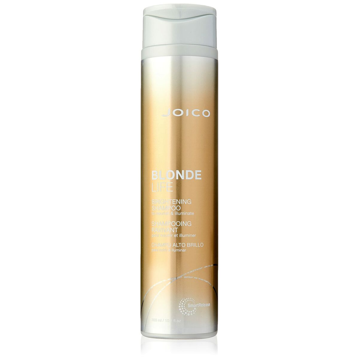 Shampooing Joico Blonde Life 300 ml, non testé sur animaux, sans sulfate, pour un éclat blond revitalisé.