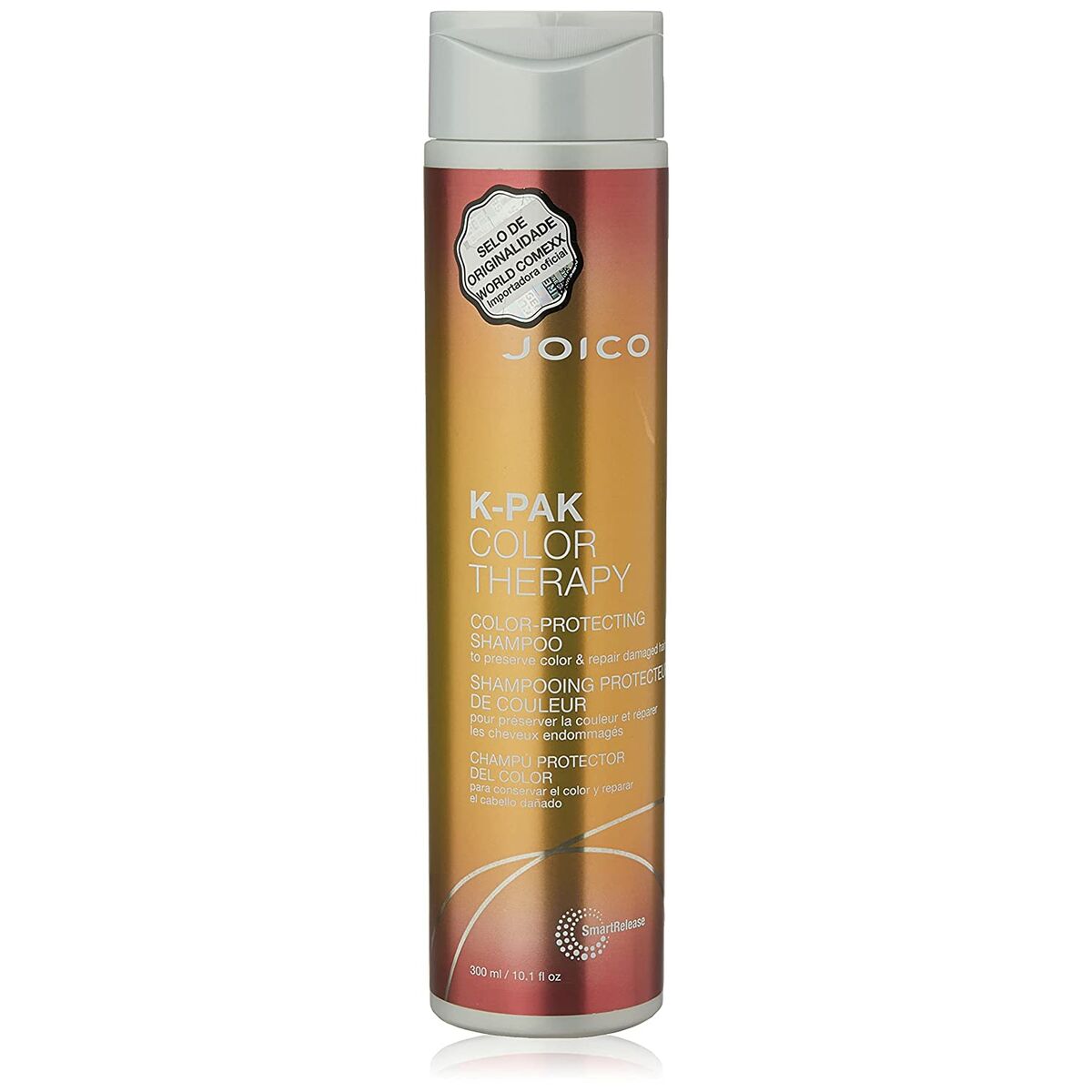 Joico K-Pak Color Therapy shampoo bottle for color protection and hair care, unisex, cruelty-free formula.