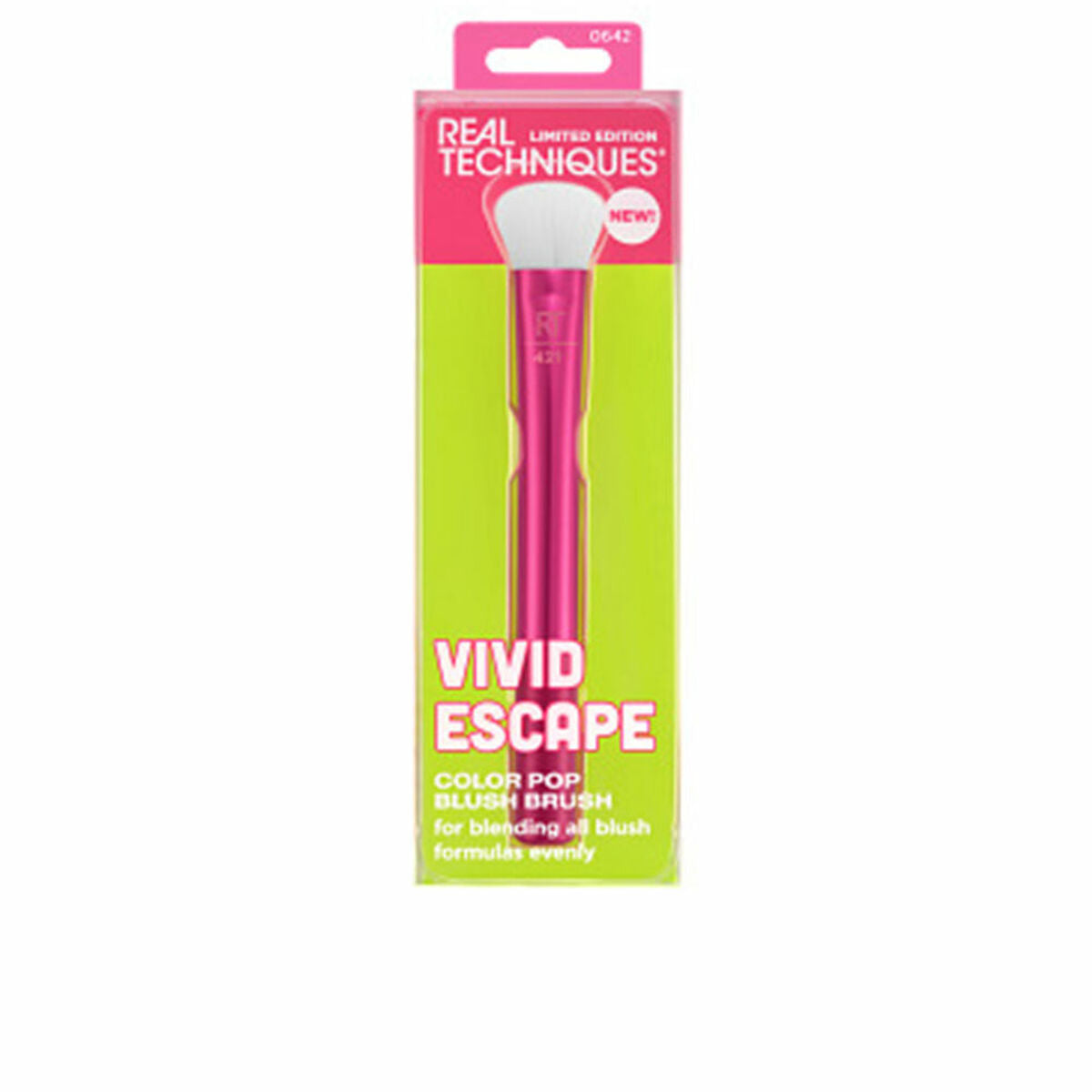 Pinceau blush Real Techniques VIVID ESCAPE pour un estompage parfait des blushs, édition limitée.