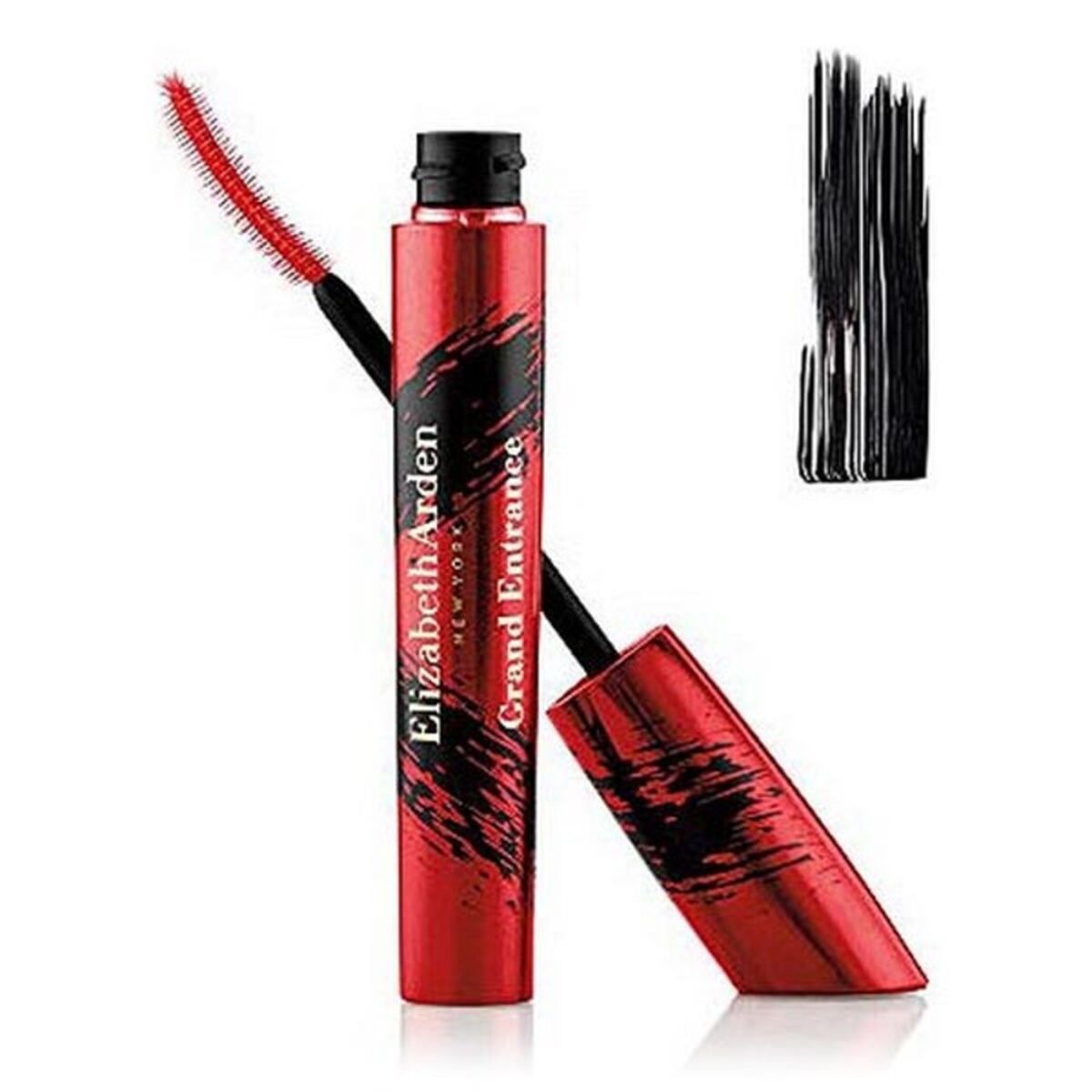 Mascara Grand Entrance Elizabeth Arden GEMC401 8,5 ml Noir avec brosse rouge et packaging élégant.