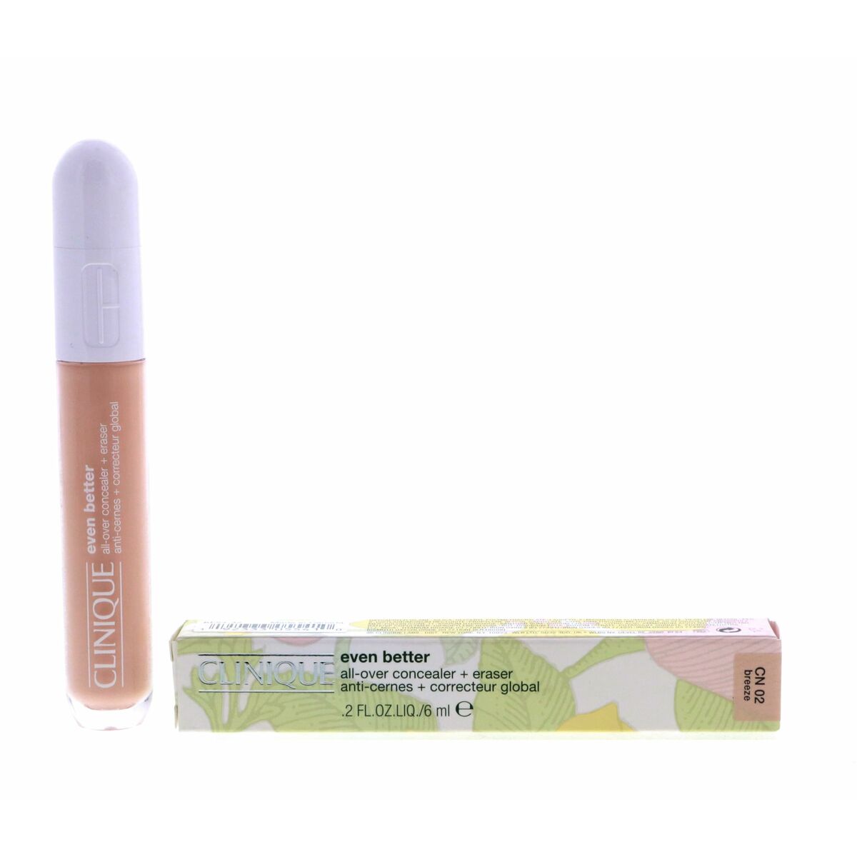 Correcteur facial Clinique Even Better Nº 40-Breeze en tube de 3,5 g avec boîte, cosmétique pour hommes et femmes.