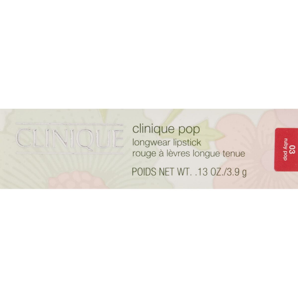 Rouge à lèvres Clinique POP LONGWEAR 3,9 g, produit authentique pour un look séduisant et professionnel.