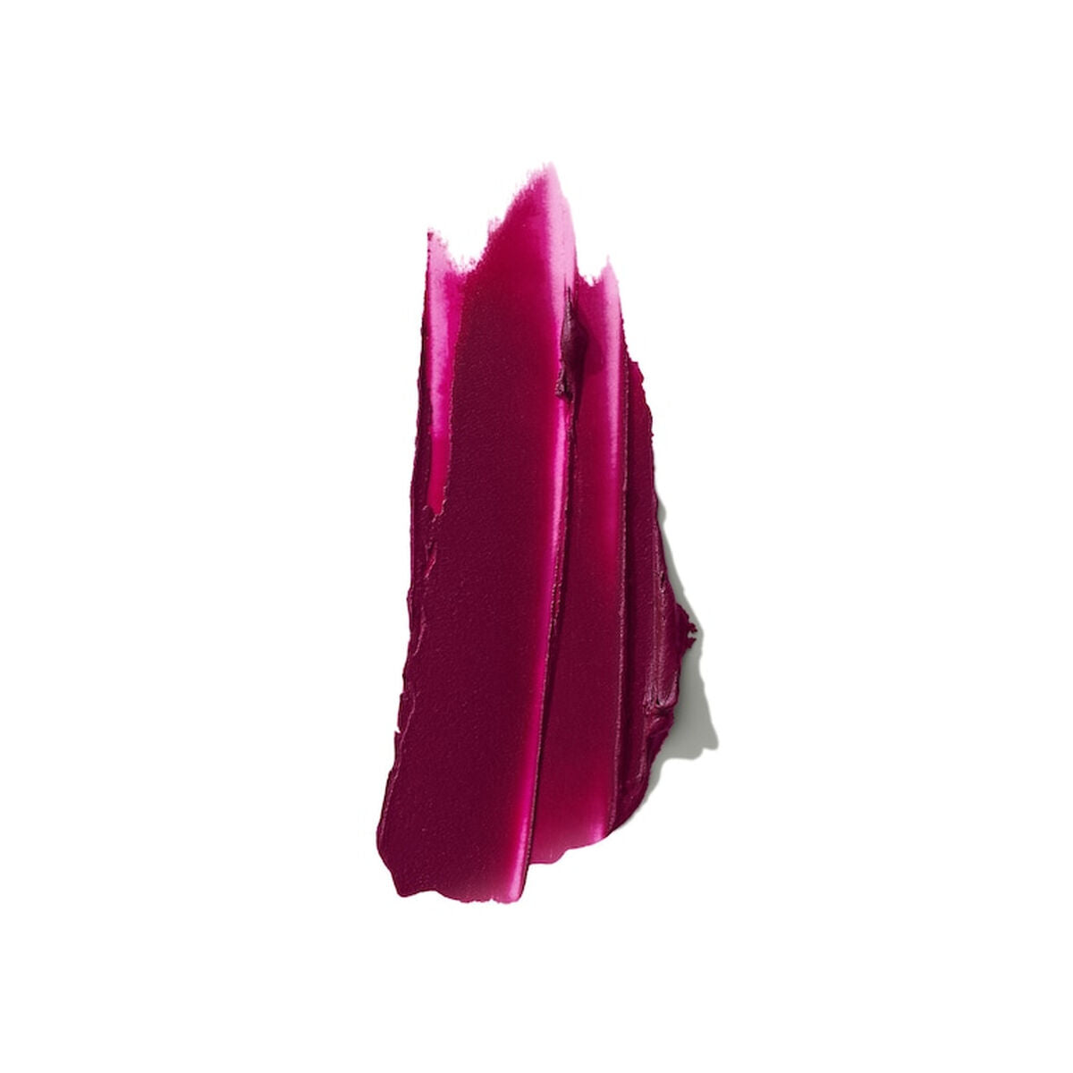 Swatch of Clinique POP LONGWEAR lipstick in bold violet shade, showcasing rich color and smooth texture.