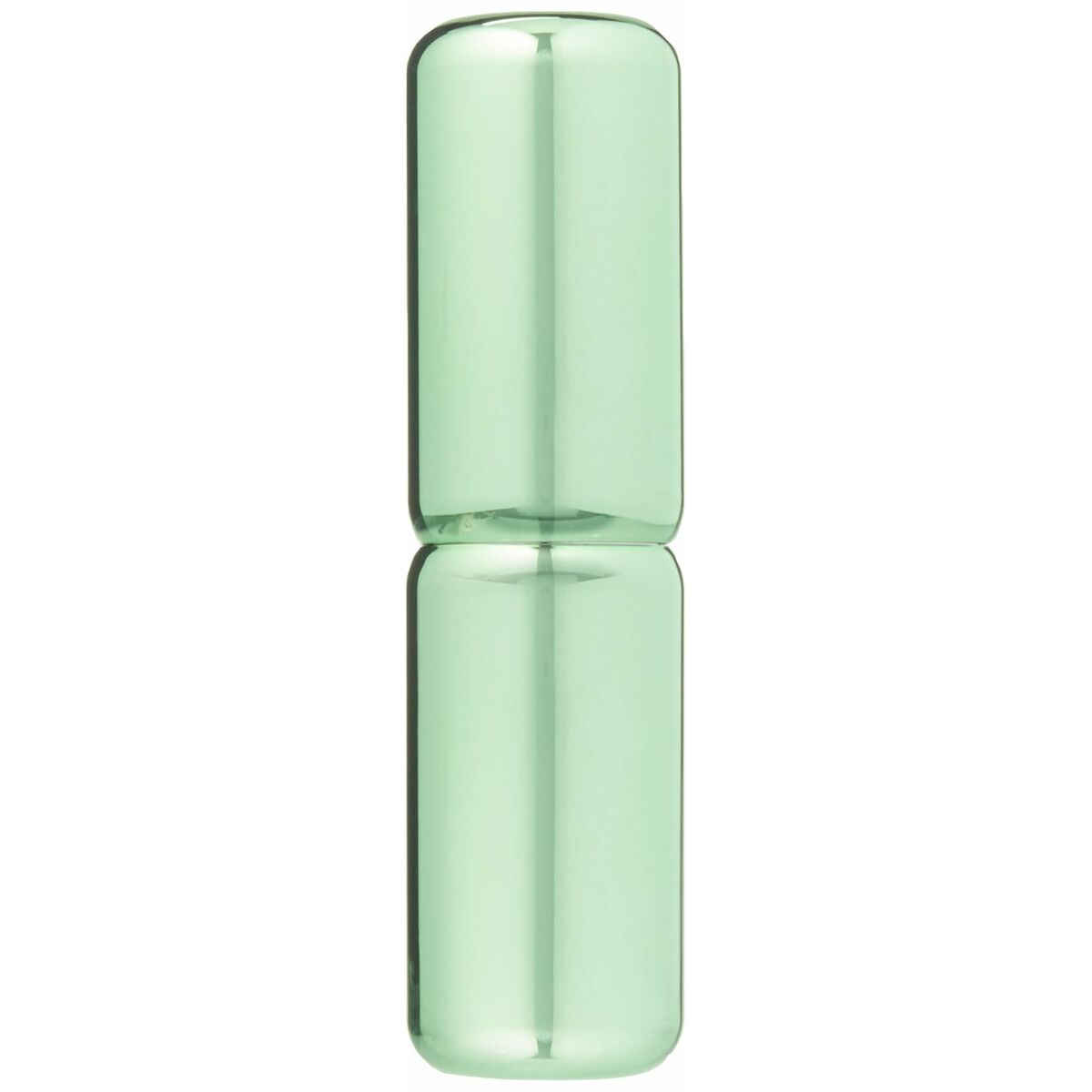 Rouge à lèvres de couleur verte en tube, design élégant, idéal pour le maquillage et les retouches de beauté.