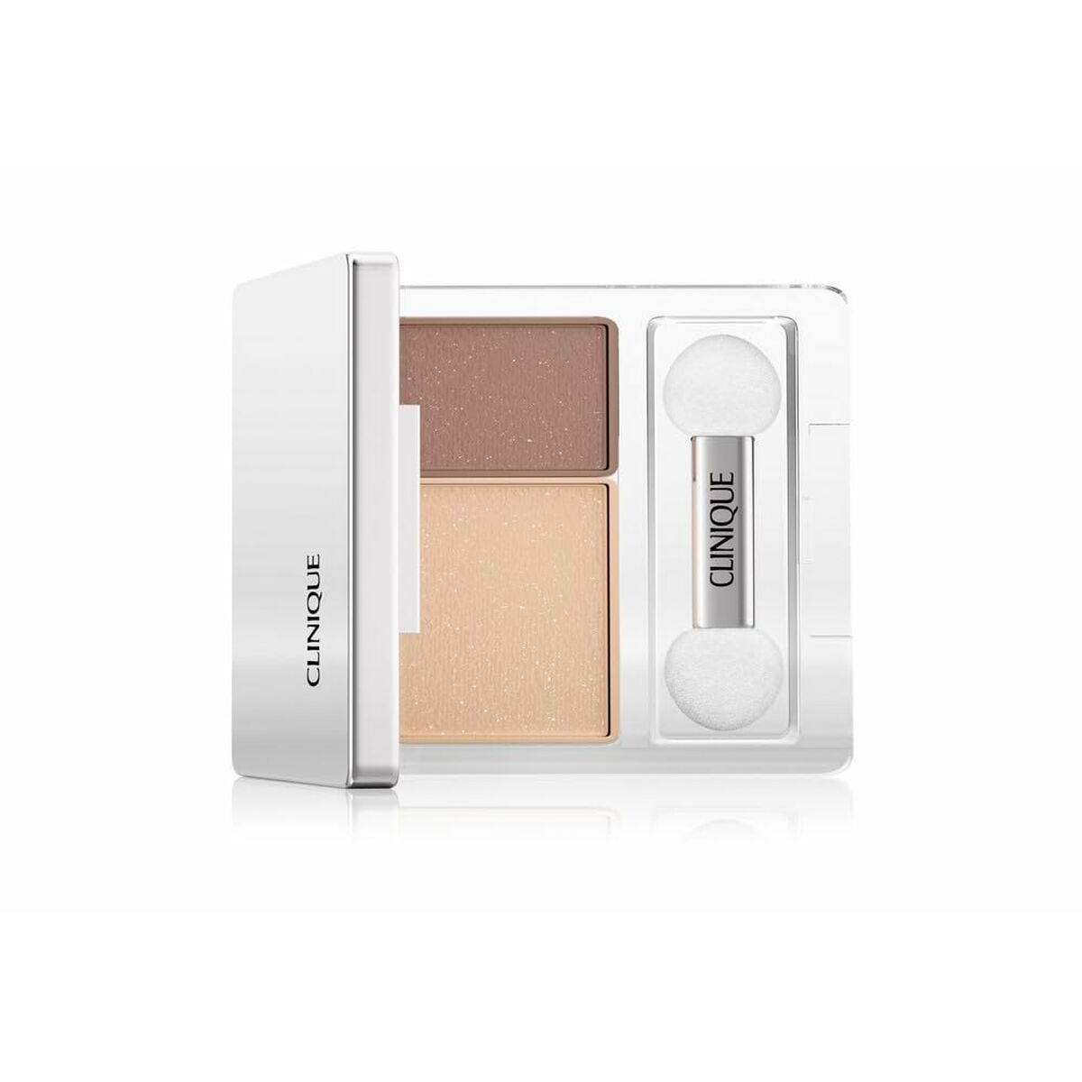 Set de maquillage Clinique All About Shadow avec deux teintes, parfait pour un look unisexe et hypoallergénique.