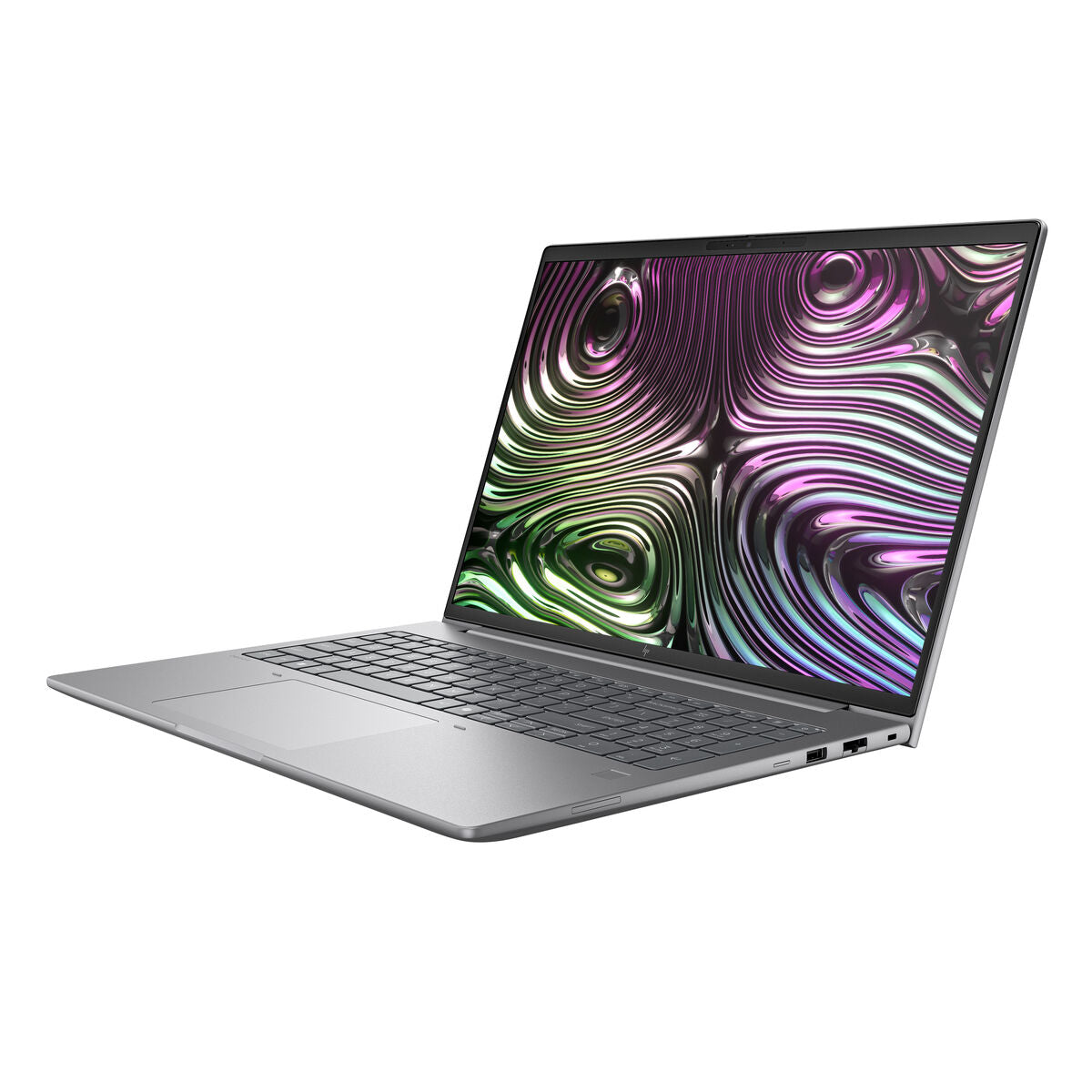 HP laptop with a sleek design, showcasing a vibrant and colorful display, ideal for work and entertainment.