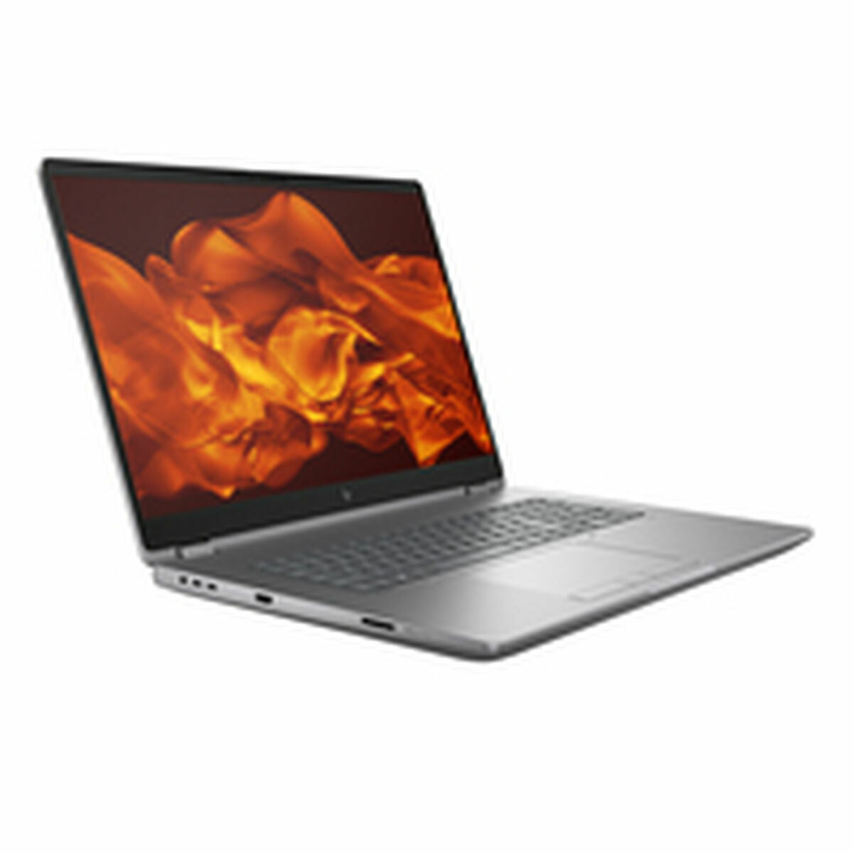 Poudres Compactes HP 98L94ET#ABE, station de travail mobile avec design moderne et écran affichant des couleurs vives.