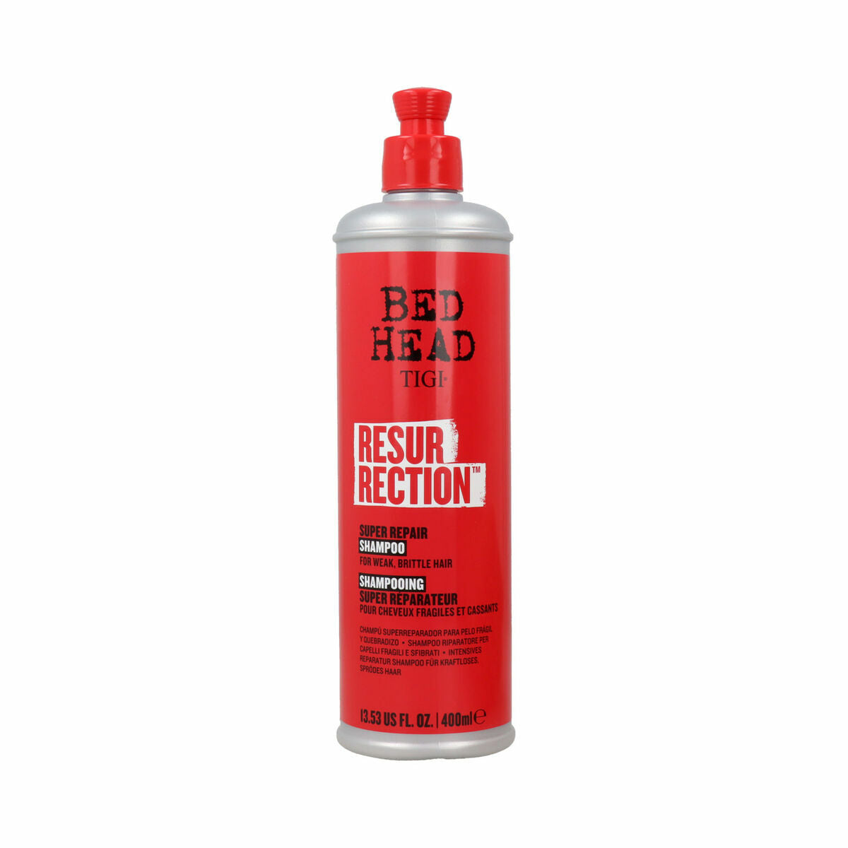 Shampooing Tigi Bed Head 400 ml, produit unisexe pour rehausser la beauté et réparer les cheveux.