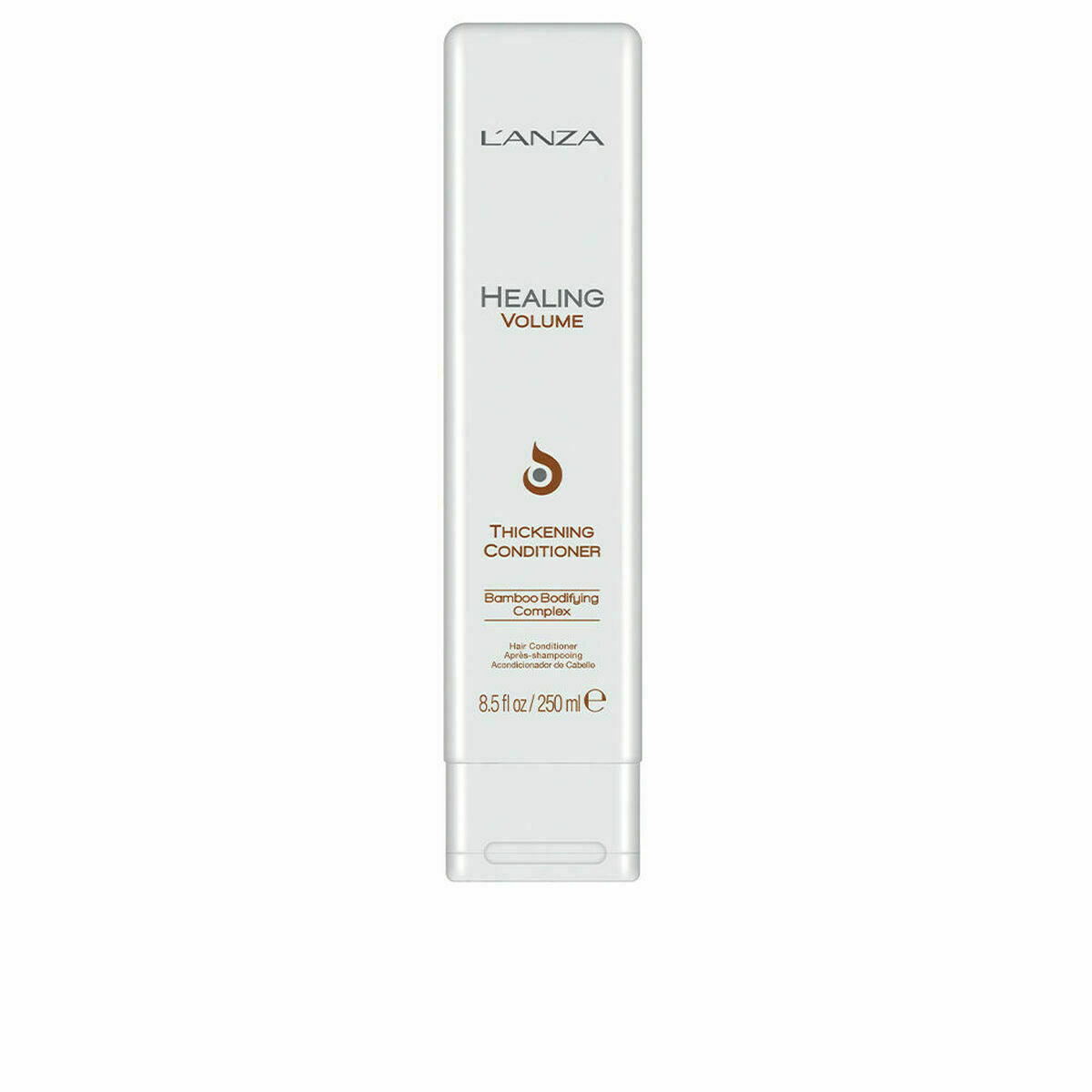 L'ANZA Healing Volume thickening conditioner, 250ml, enhances hair beauty, suitable for all hair types.