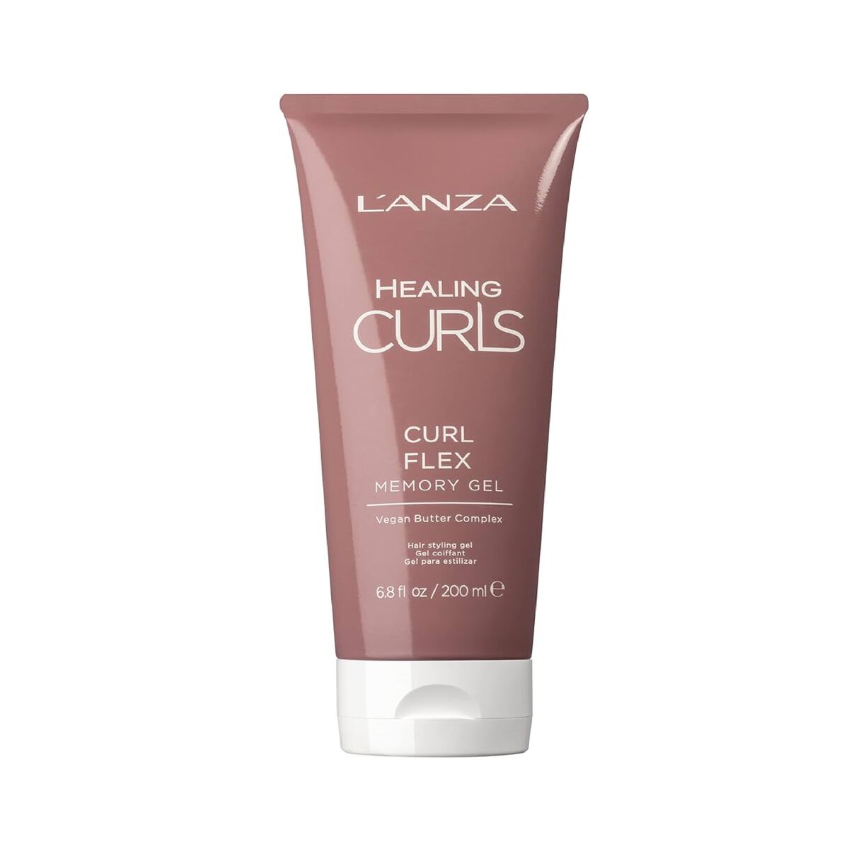 L'ANZA Healing Curls Curl Flex Memory Gel 200 ml, perfect for enhancing and defining curls with a nourishing formula.