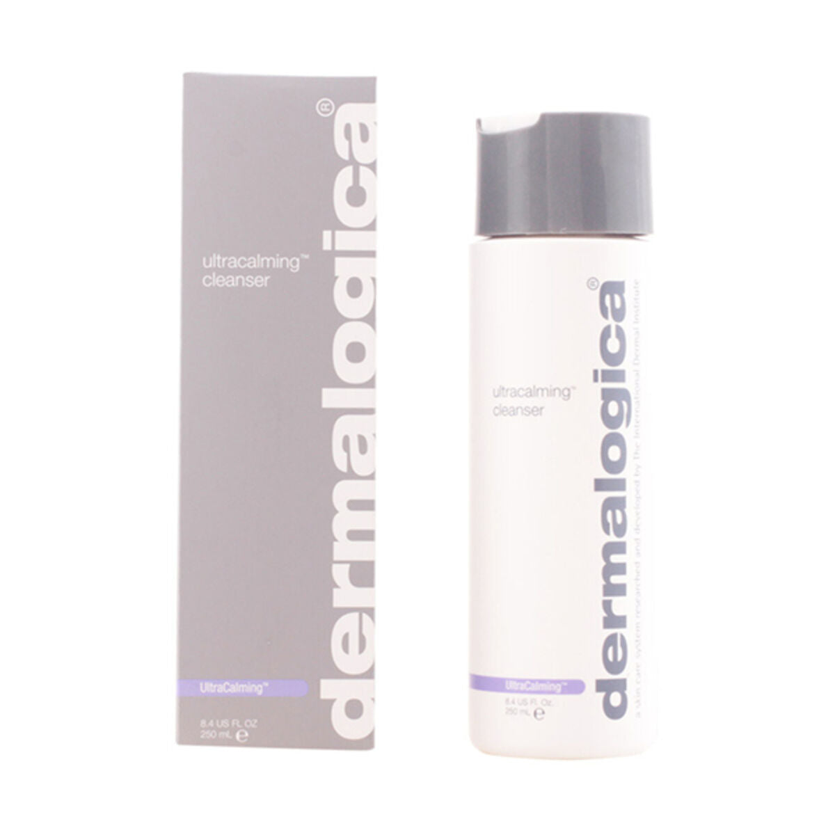 Gel nettoyant visage Ultracalming Dermalogica 250 ml pour peau sensible, pH neutre, soins esthétiques.