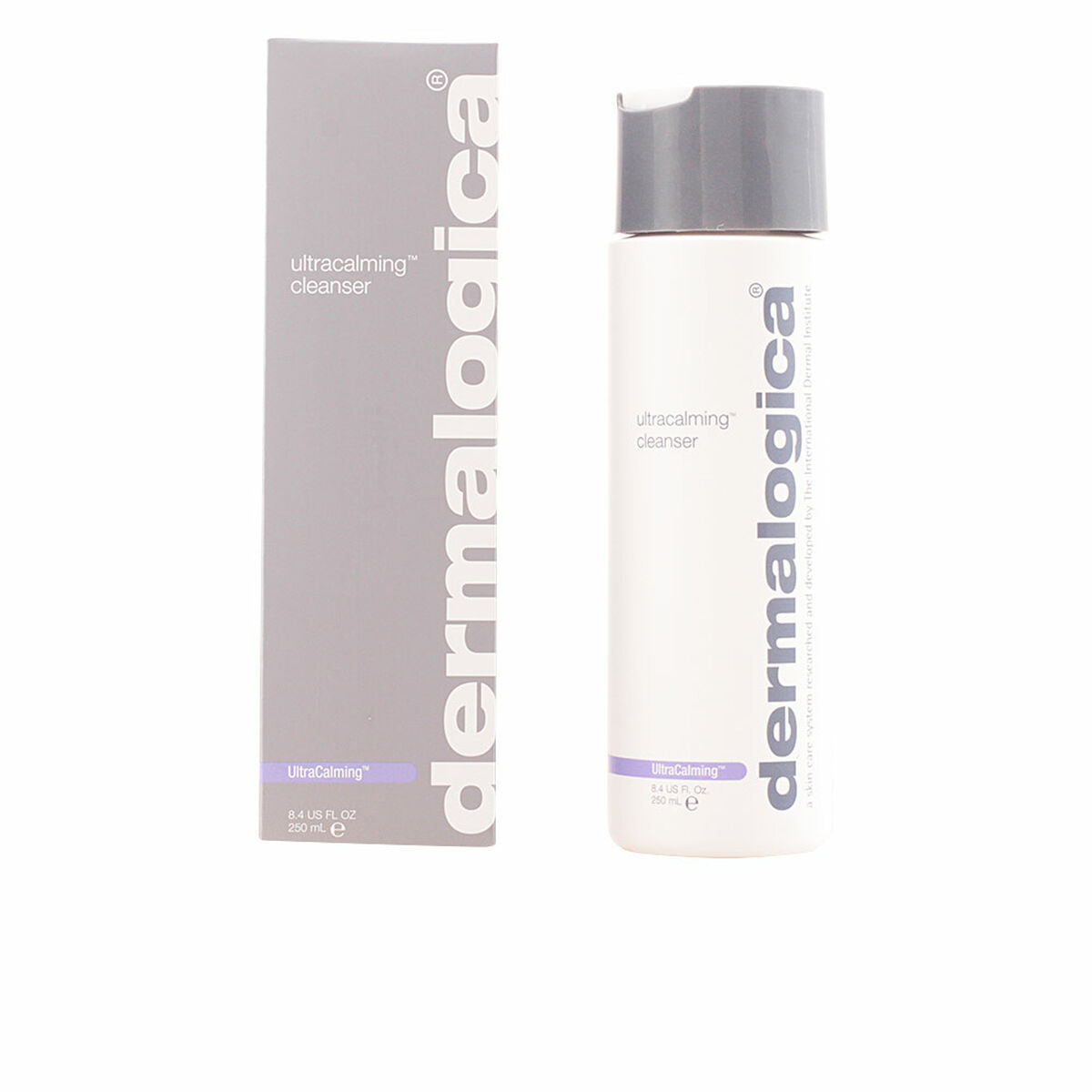 Gel nettoyant visage Ultracalming Dermalogica 250 ml, idéal pour peau sensible avec pH neutre.