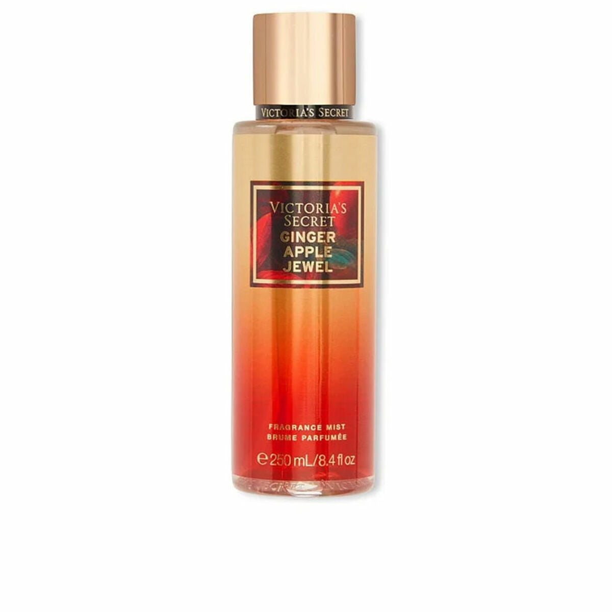 Victoria's Secret Ginger Apple Jewel fragrance mist bottle 250 ml with gradient packaging.