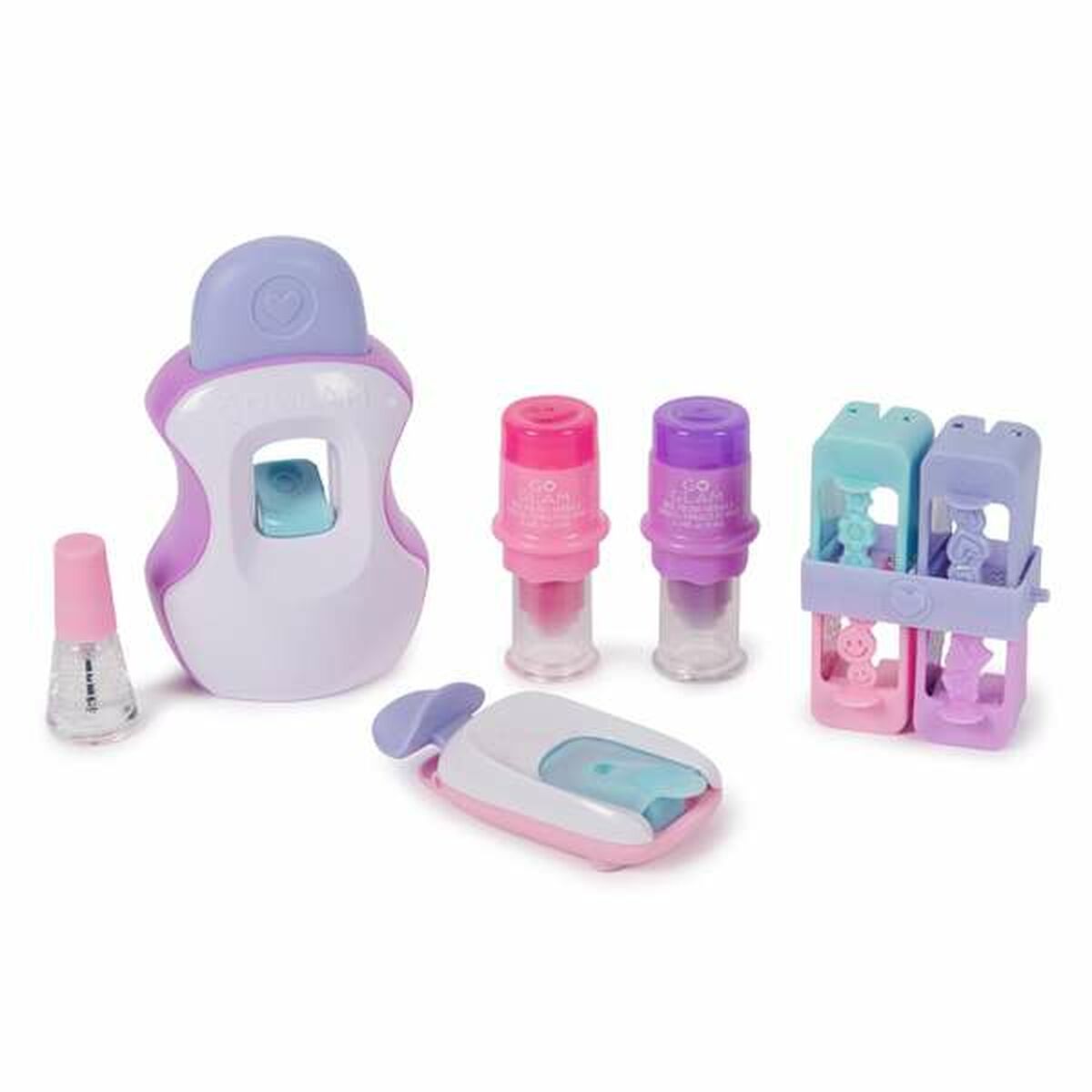 Tatouages Temporaires Spin Master set including applicator, ink bottles, and accessories for fun temporary tattoos.