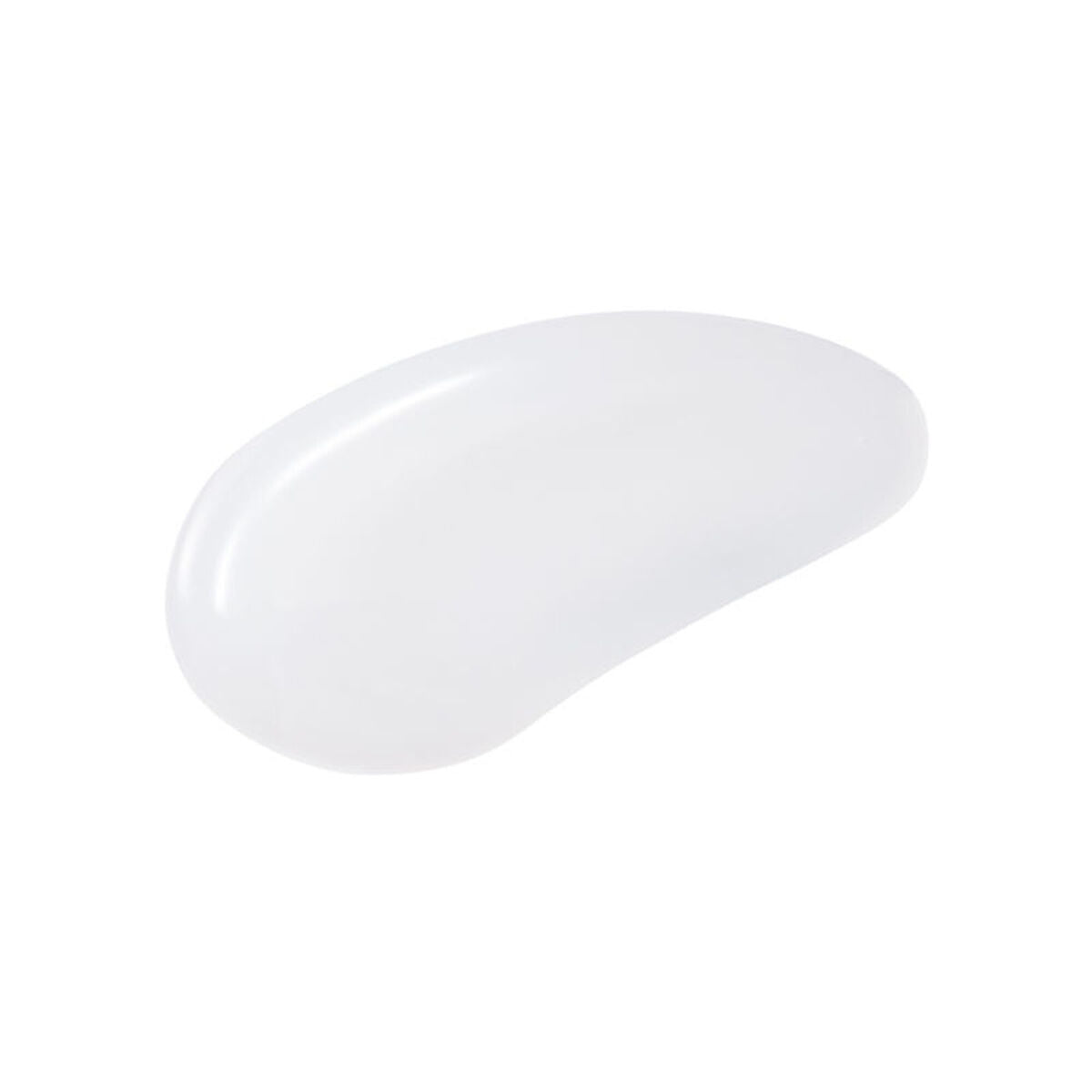 Sérum pour cils Shiseido en texture gelée transparente sur fond blanc.