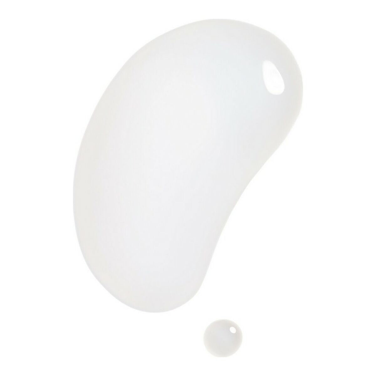 Texture of Shiseido facial serum in a gel-like droplet form, showcasing a smooth consistency for skincare.