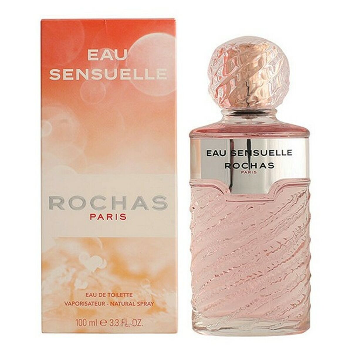 Parfum Femme Rochas Eau Sensuelle EDT 100 ml avec flacon et emballage rose, parfum pour femme, 100% authentique.