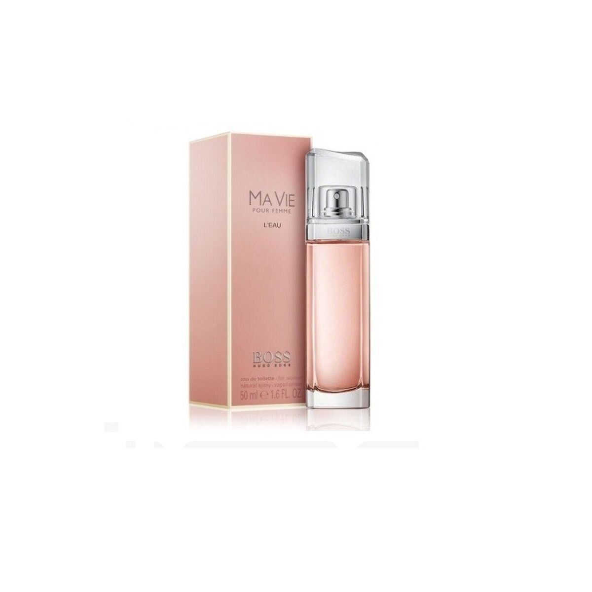 Parfum Femme Hugo Boss Ma Vie 50 ml EDP in elegant packaging showcasing femininity and sophistication.