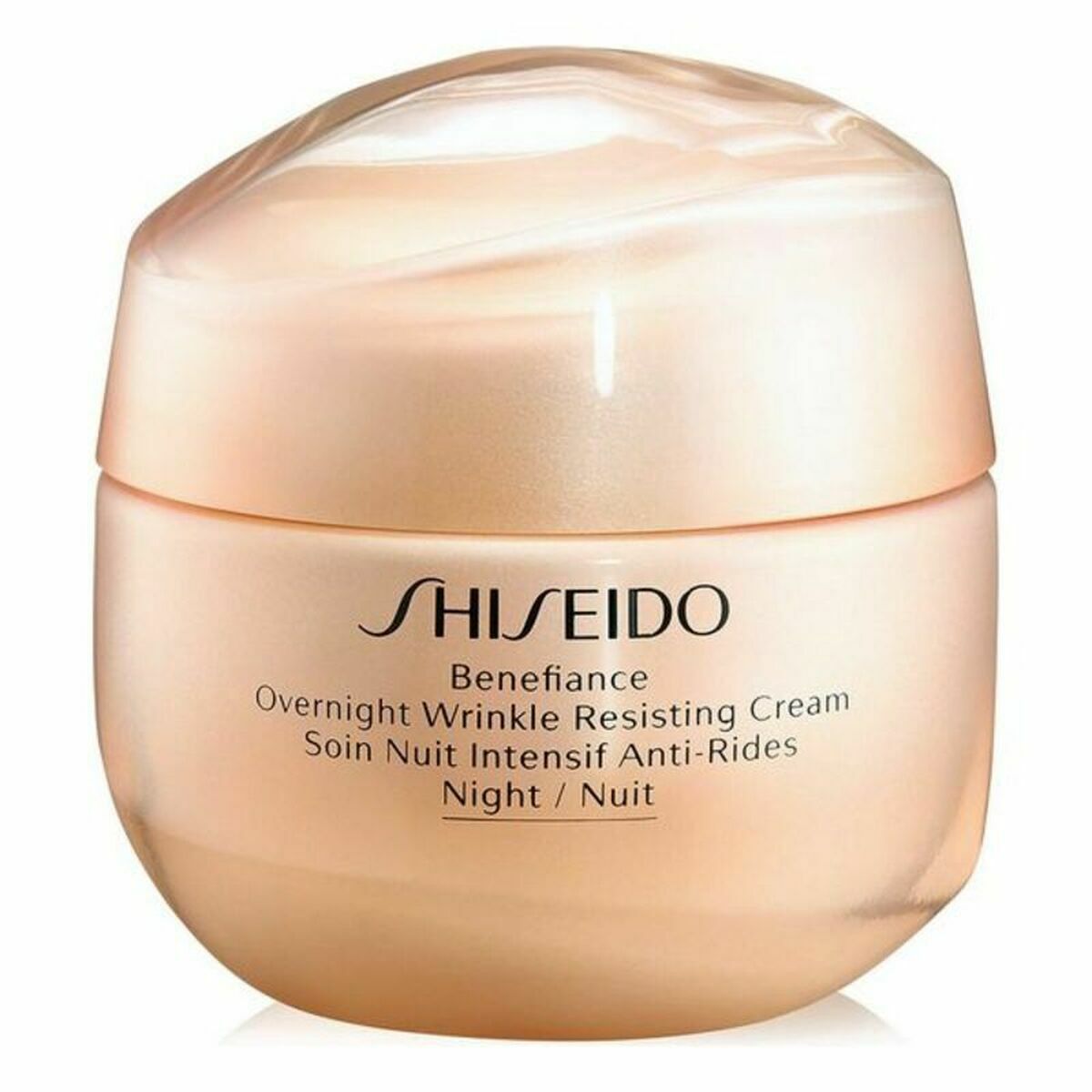 Crème de nuit Shiseido Benefiance, 50ml anti-aging moisturizing cream for overnight skin care.