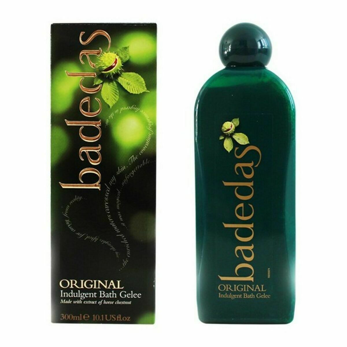 Gel douche Original Indulgent Badedas, 300ml, unisexe, soin du corps, produit de qualité, emballage vert.