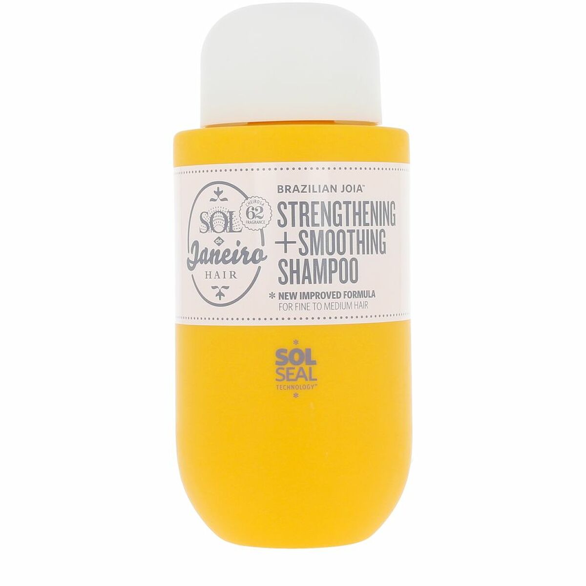 Shampooing lissant Sol De Janeiro BRAZILIAN JOIA 295 ml, vegan, unisexe, sans sulfate, pour cheveux fins à moyens.