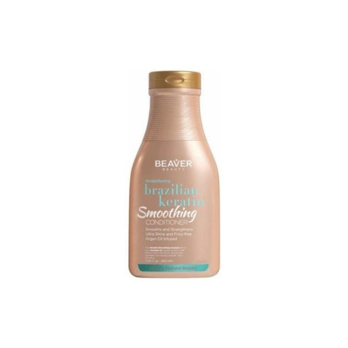 Après-shampooing Beaver Brazilian Keratin 350 ml, sans sulfate, pour cheveux abîmés et secs.