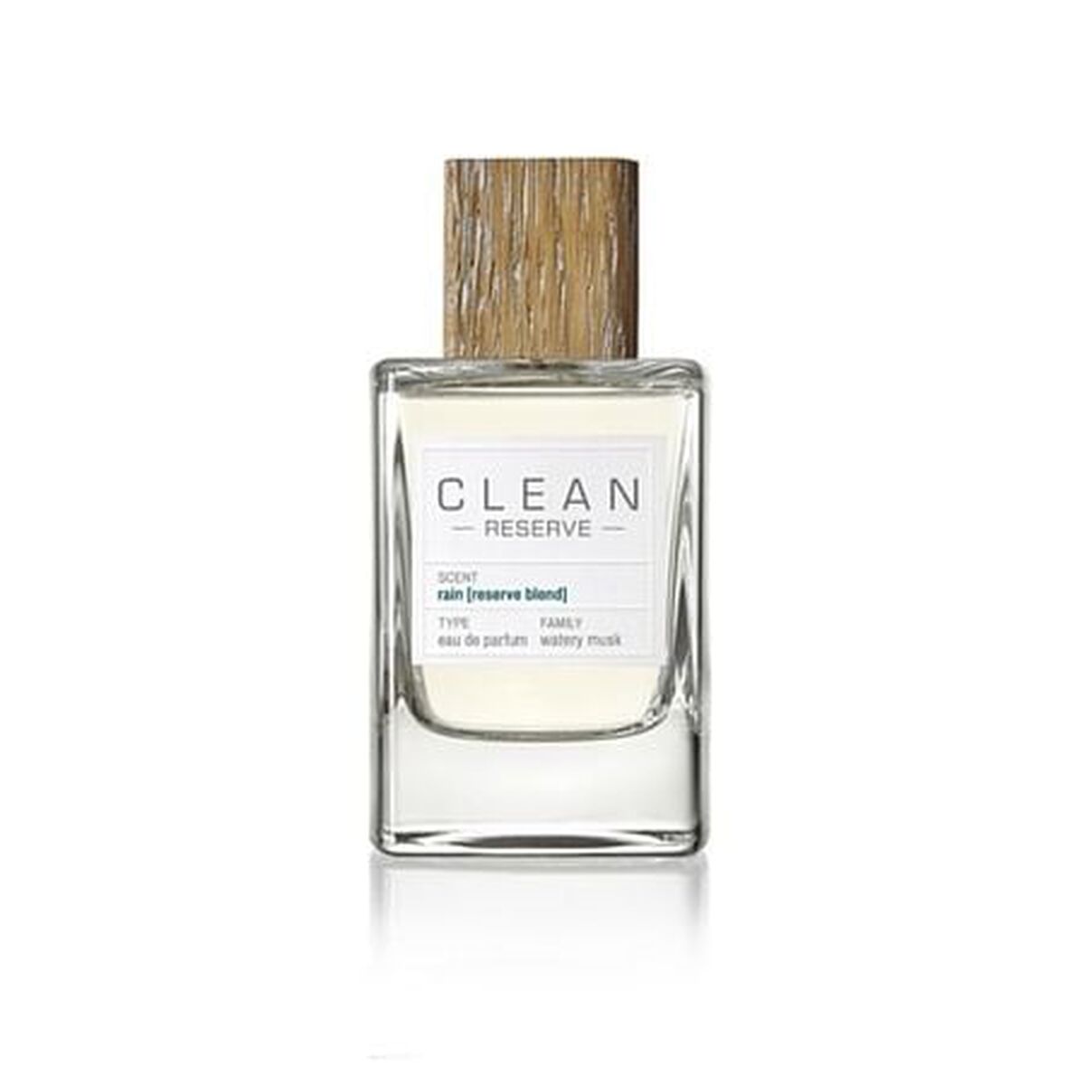 Bouteille de parfum Clean Reserve Rain 100 ml, une fragrance florale fraîche pour femme.