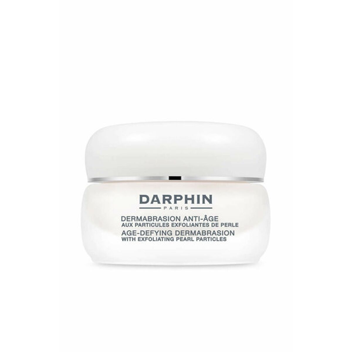 Darphin Anti-Aging Exfoliating Dermabrasion cream with pearl particles in a 50 ml jar for sensitive skin.