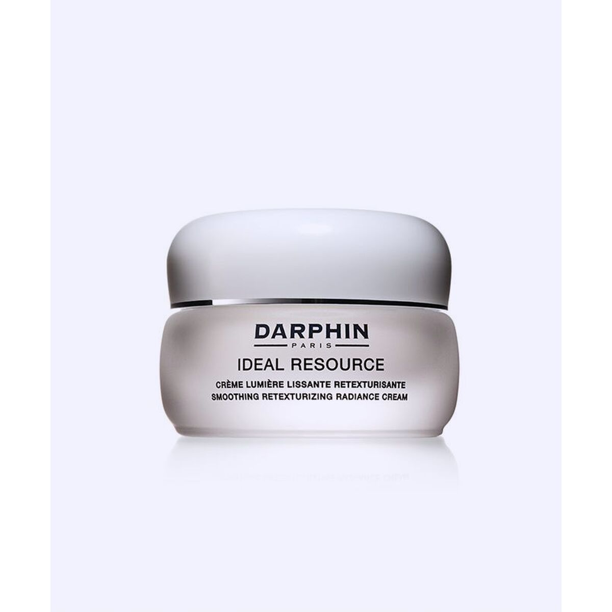 Darphin Ideal Resource Smoothing Retexturizing Radiance Cream in a white jar, 50 ml, designed for anti-aging effects.