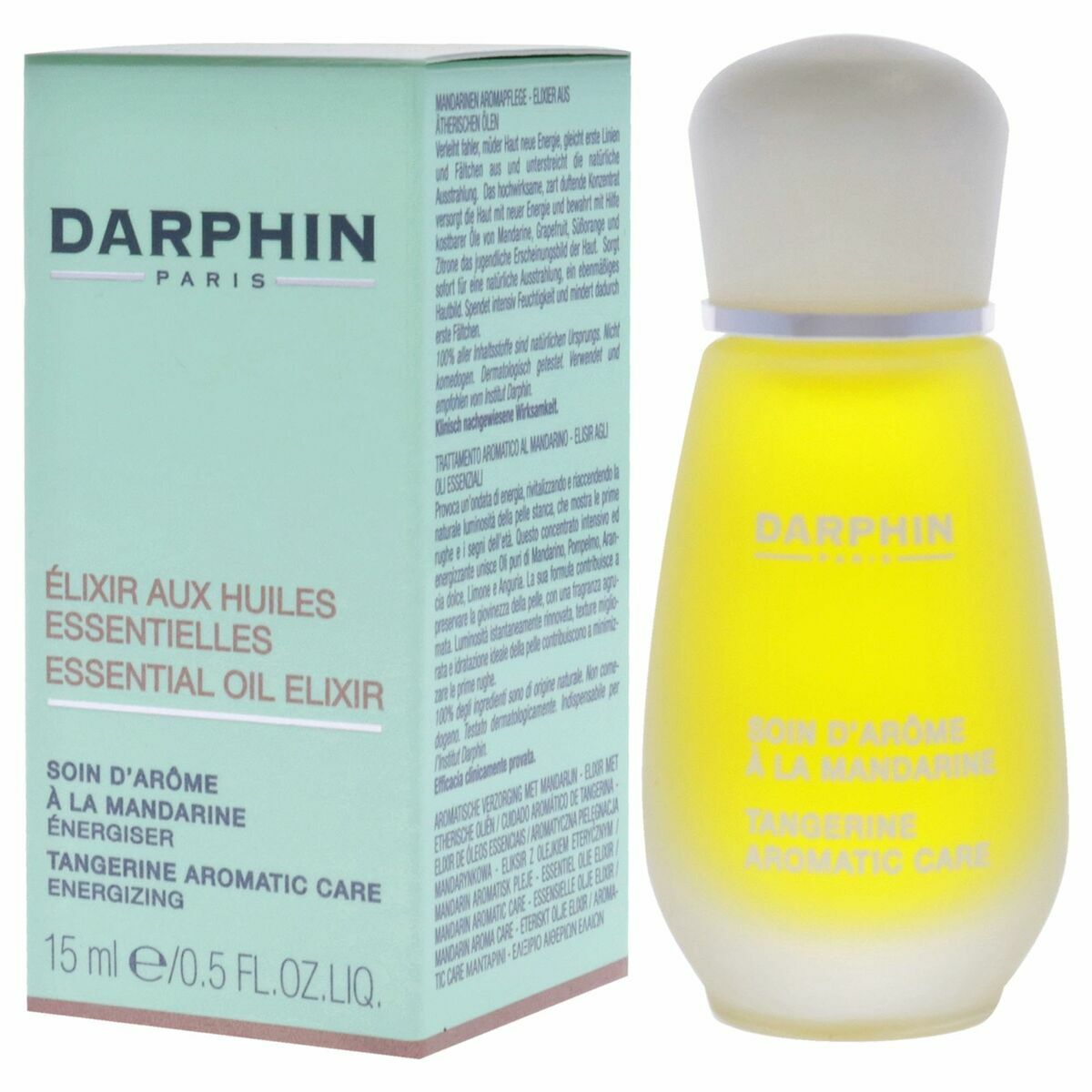 Parfum Unisexe Darphin 15 ml, elixir aux huiles essentielles, fragrance énergisante à la mandarine.