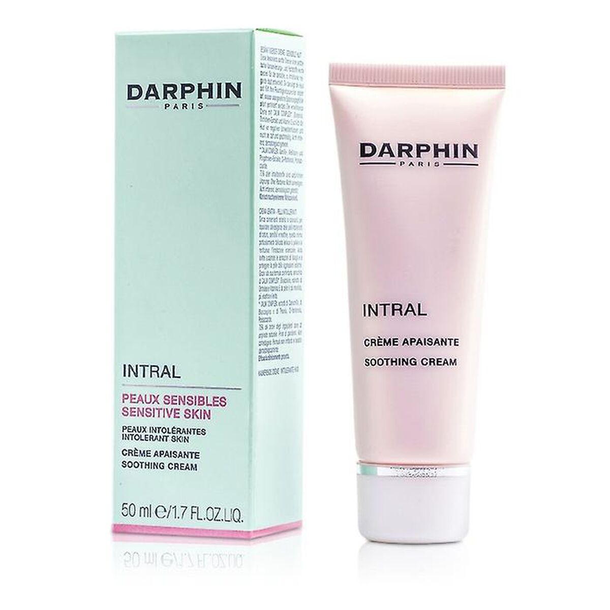 Crème apaisante Intral Darphin 50 ml pour peaux sensibles, hydratation optimale et soin de la beauté.
