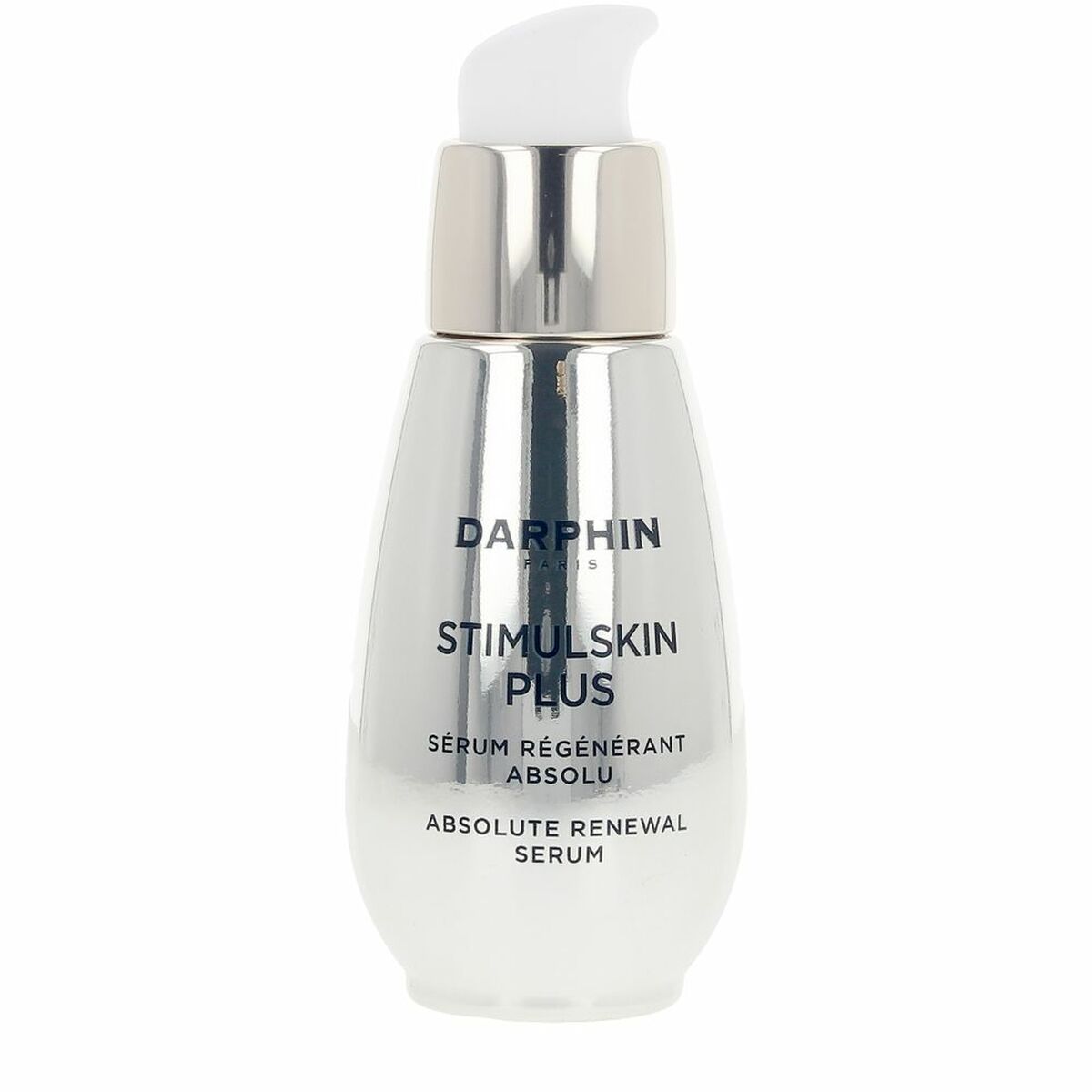 Darphin Stimulskin Plus Absolute Renewal Serum, 30 ml, for revitalizing and regenerating skin, elegantly packaged.