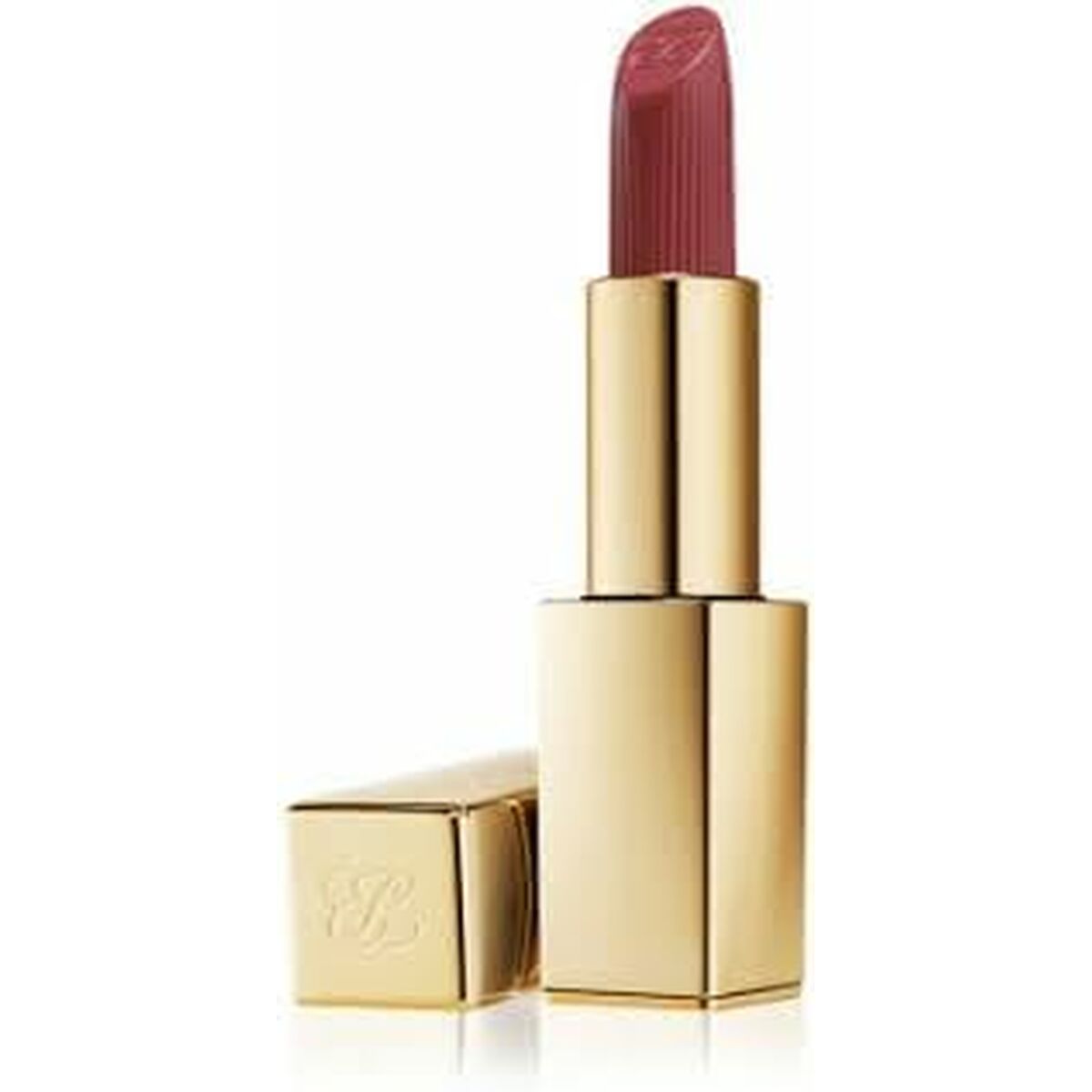 Rouge à lèvres Estee Lauder Pure Color Hot Kiss 3,5 g en étui doré avec texture crème pour femme.