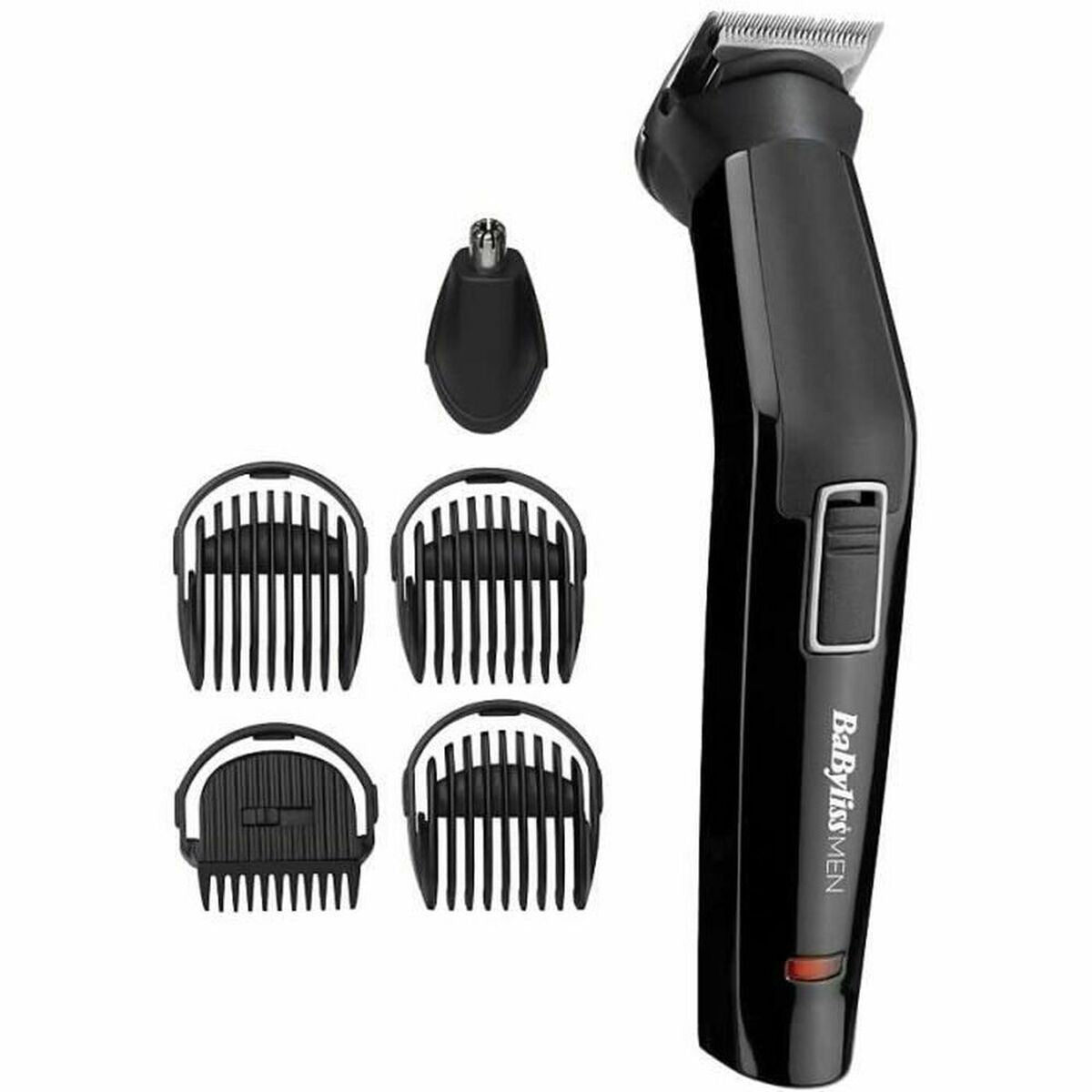 Tondeuse à cheveux Babyliss MT725E avec accessoires, couleur noire, pour coiffure précise et efficace.