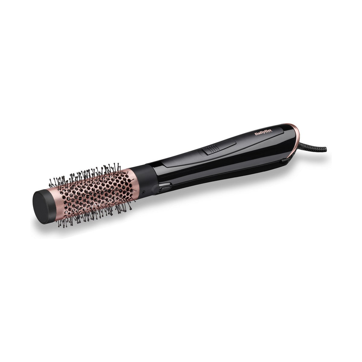 Brosse de lissage Babyliss AS126E 1000W Noir avec brosse rotative pour des cheveux parfaitement coiffés.