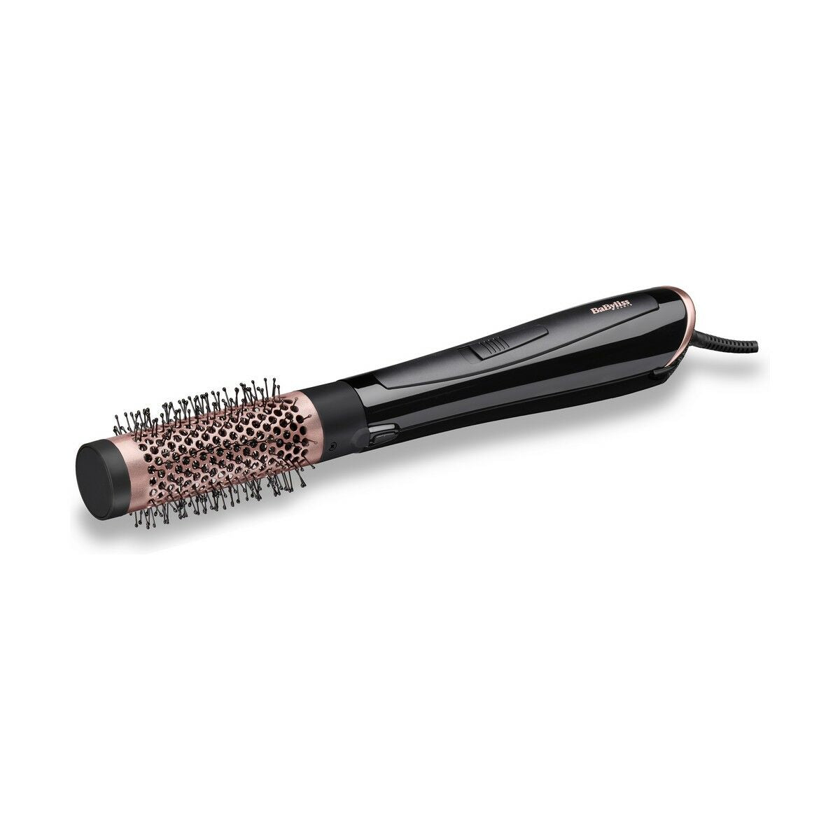 Brosse Babyliss AS126E 1000W, brosse de lissage noire avec embout rotatif, idéale pour tous types de cheveux.