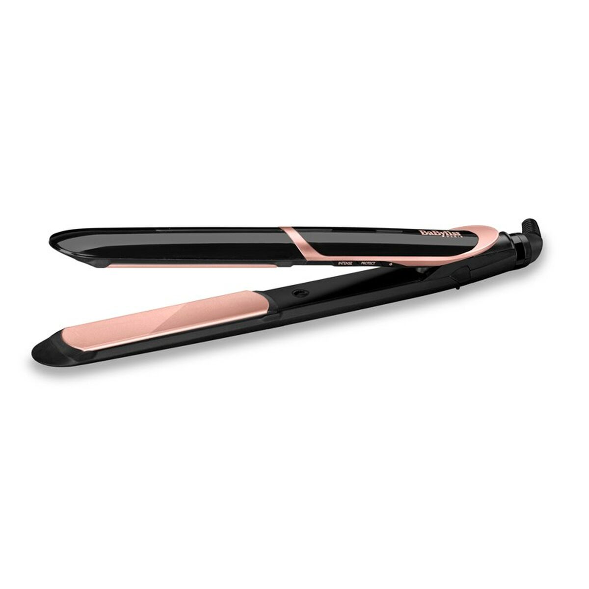 Lisseur à cheveux Babyliss Super Smooth 235 Noir Rose Noir / Or rose, idéal pour un lissage parfait et élégant.