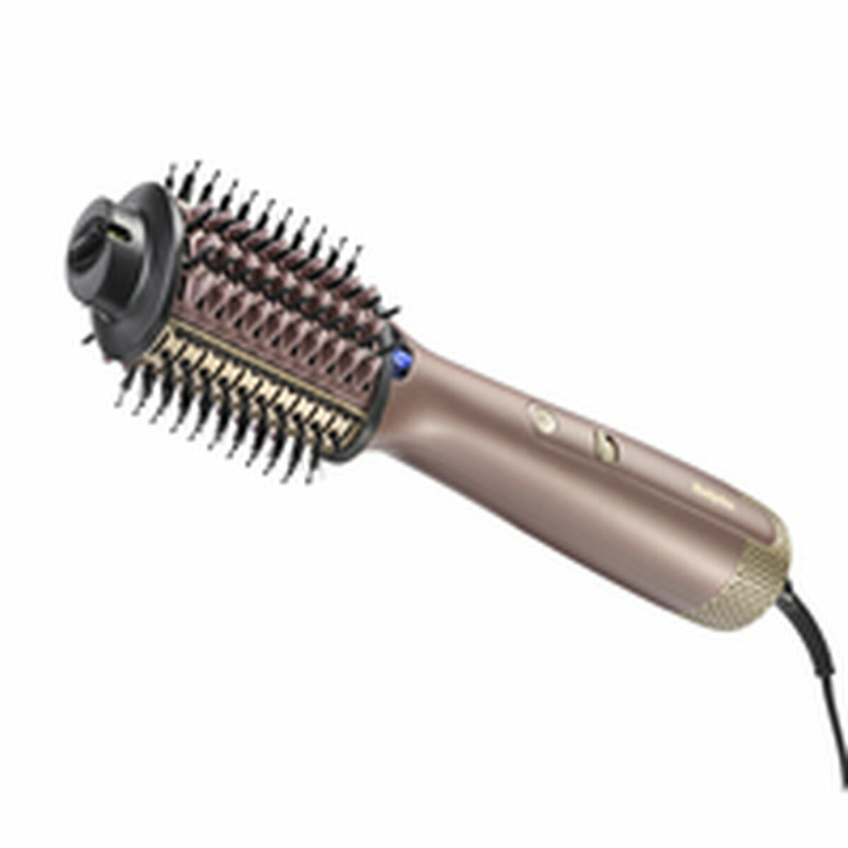 Brosse à coiffer Babyliss AS95E Noir Champagne 1000 W, idéale pour le coiffage et le séchage efficace des cheveux.