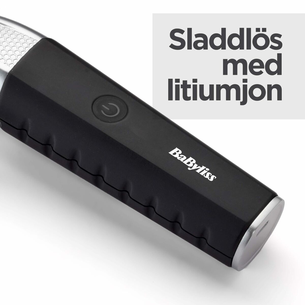 Rasoir électrique Babyliss T812E, sans fil, avec batterie lithium-ion, design ergonomique pour un rasage confortable.