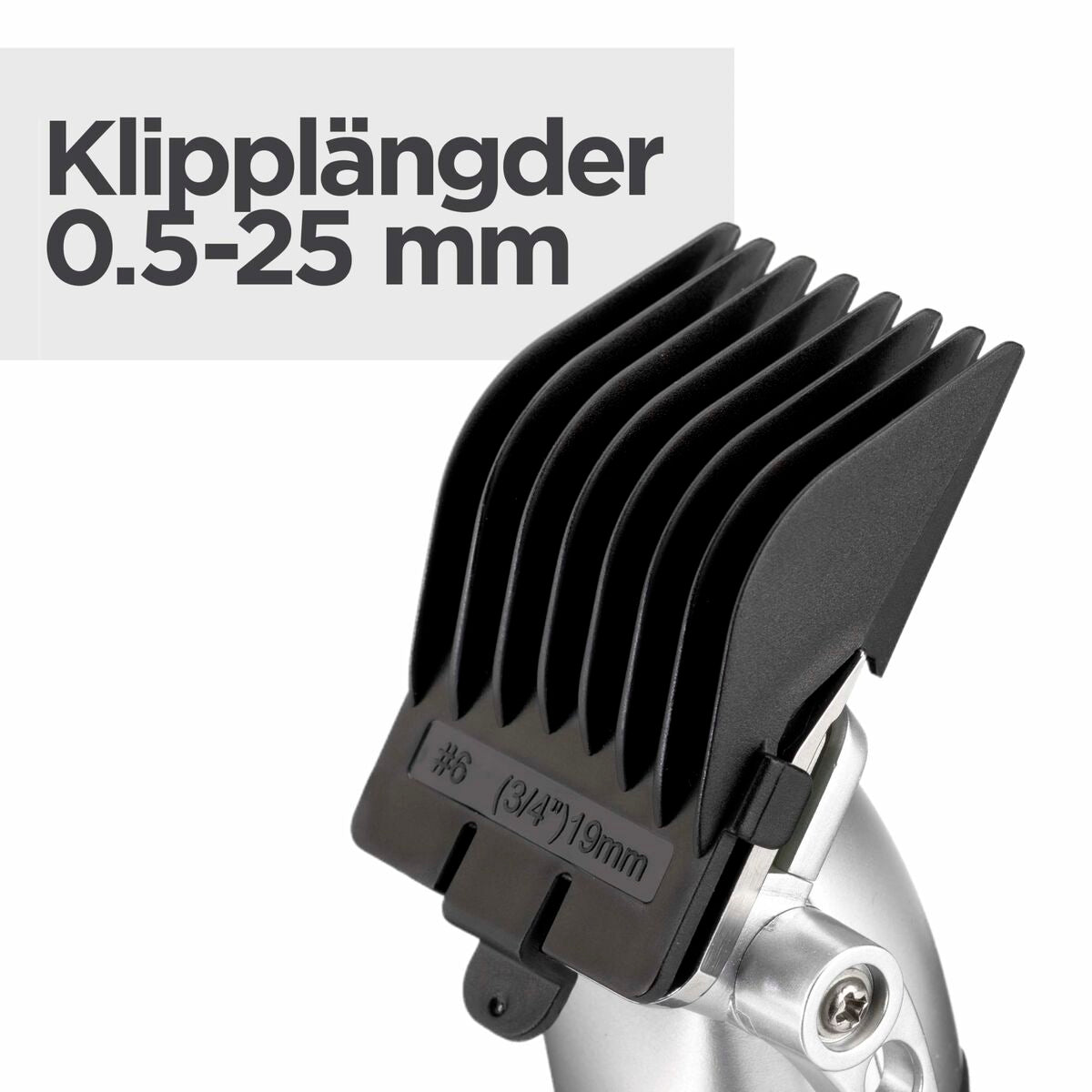 Accessoire tondeuse Klipplängder de 0.5 à 25 mm pour coupes précises et ajustables.