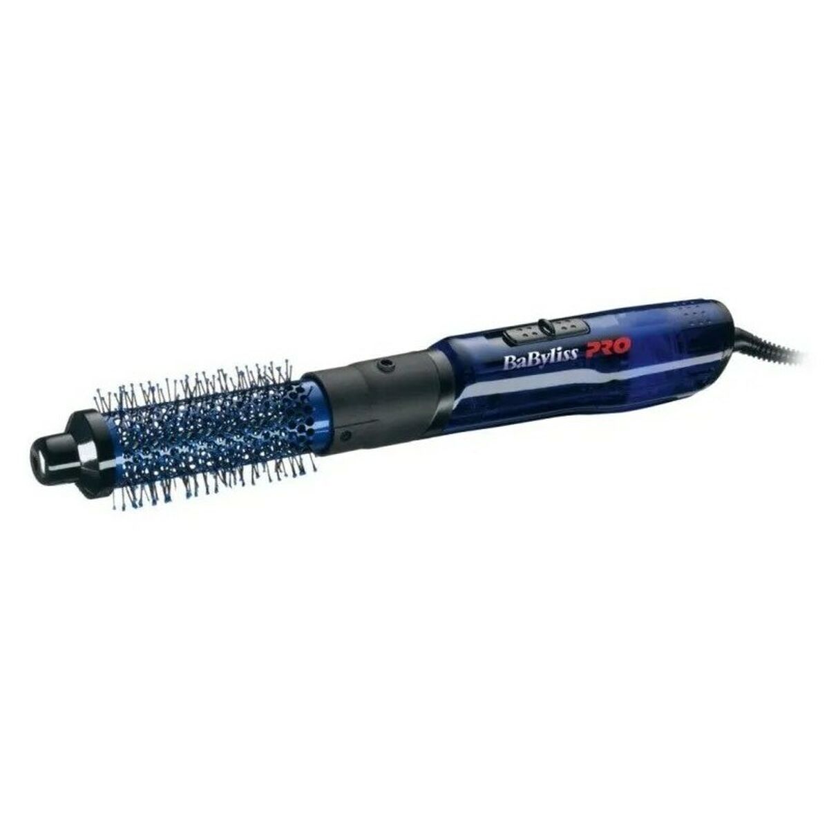 Brosse Thermique Babyliss BAB2620E, bleue et noire, 700 W, 2,7 m de câble, idéale pour cheveux normaux.