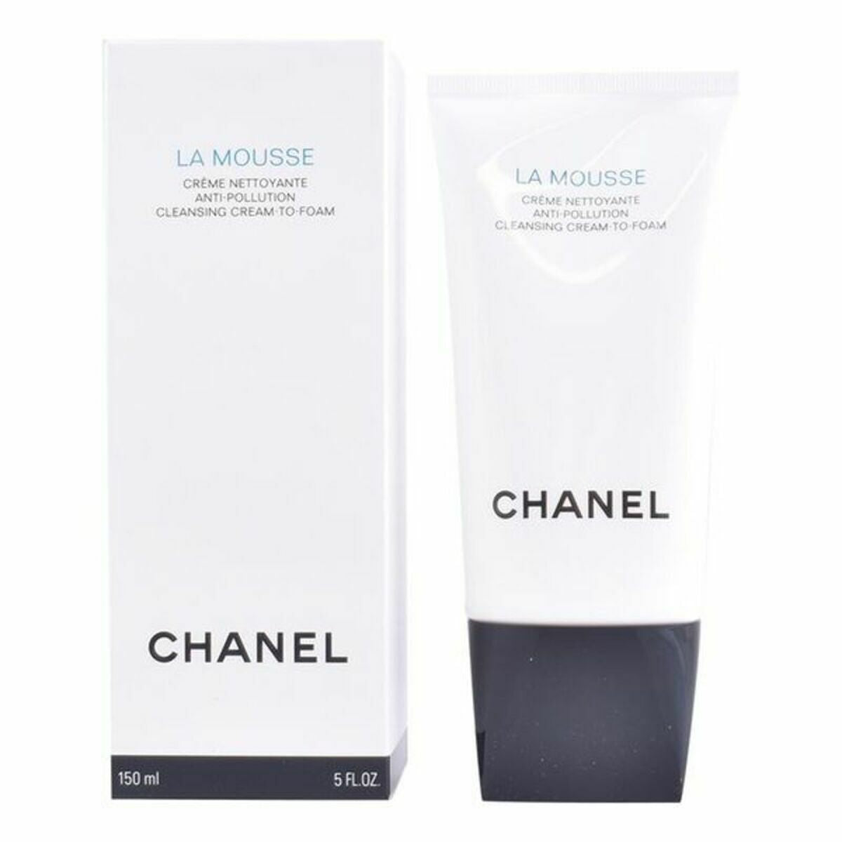 Mousse nettoyante Anti-pollution Chanel La Mousse (150 ml) en tube avec emballage.