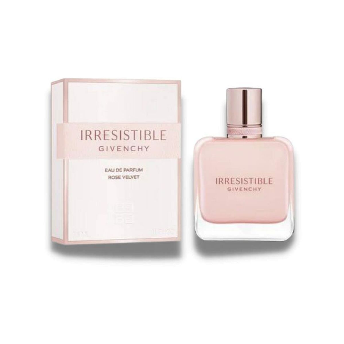 Givenchy Irrésistible Rose Velvet 35 ml perfume with elegant packaging, showcasing femininity and unique fragrance.