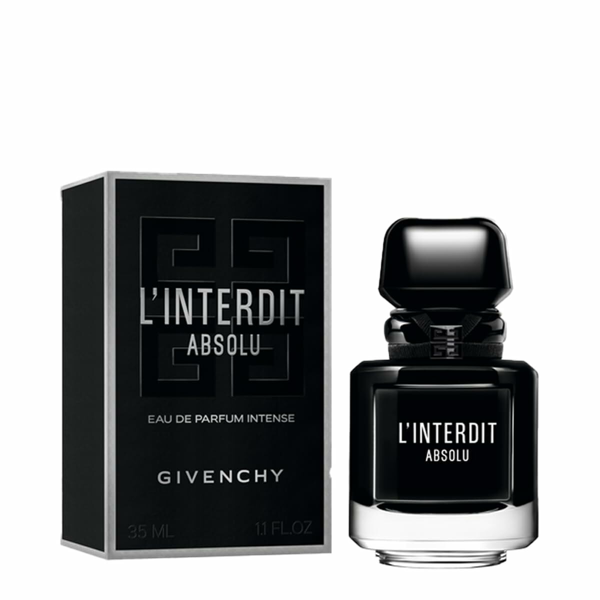 Givenchy L'Interdit Absolu 35 ml perfume bottle with black packaging, showcasing a unisex fragrance.