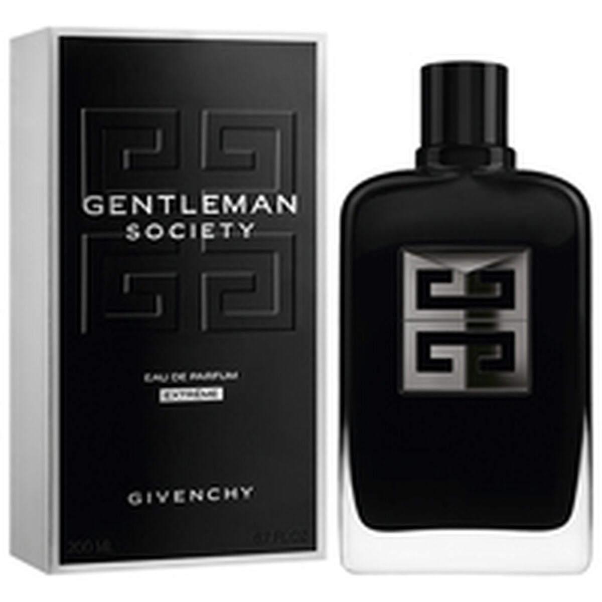 Givenchy Gentleman Society Eau de Parfum 200 ml bottle and packaging, an elegant fragrance for men.