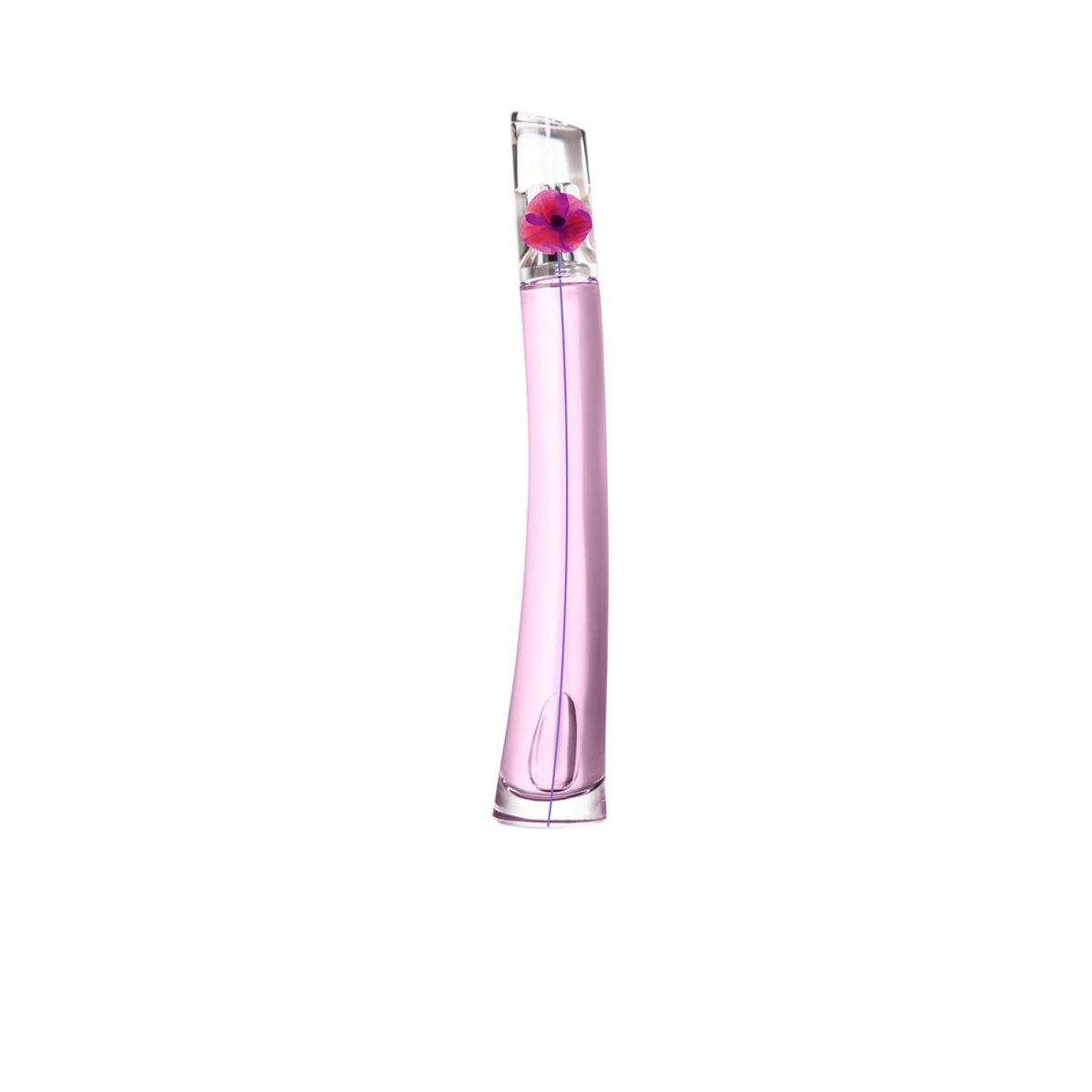 Parfum Femme Kenzo EDP, flacon élégant et féminin en format eau de parfum, couleur rose avec fleur décorative.